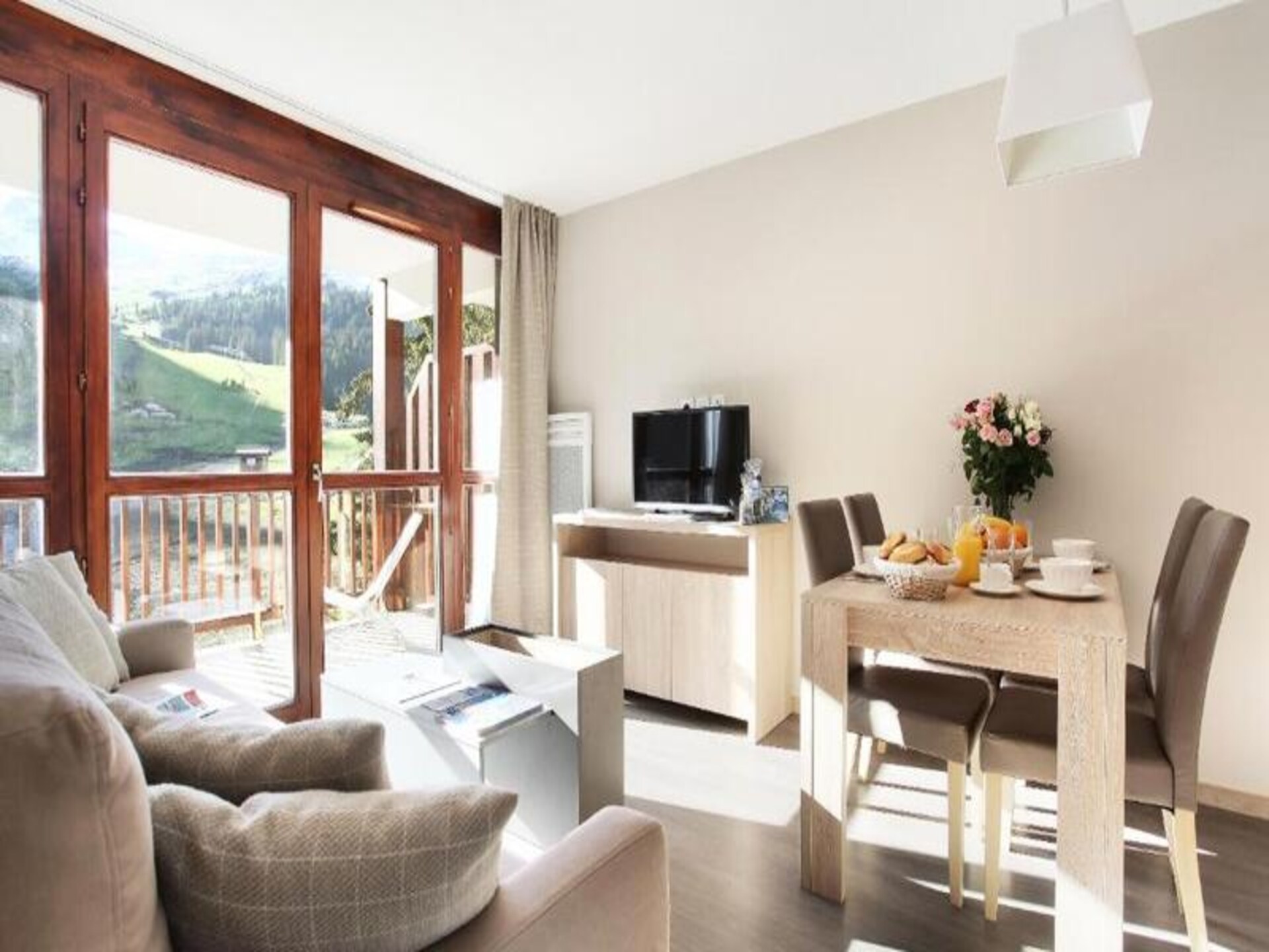 Appartement aan de piste in Flaine Forêt met zwembad, sauna en balkon - foto 14