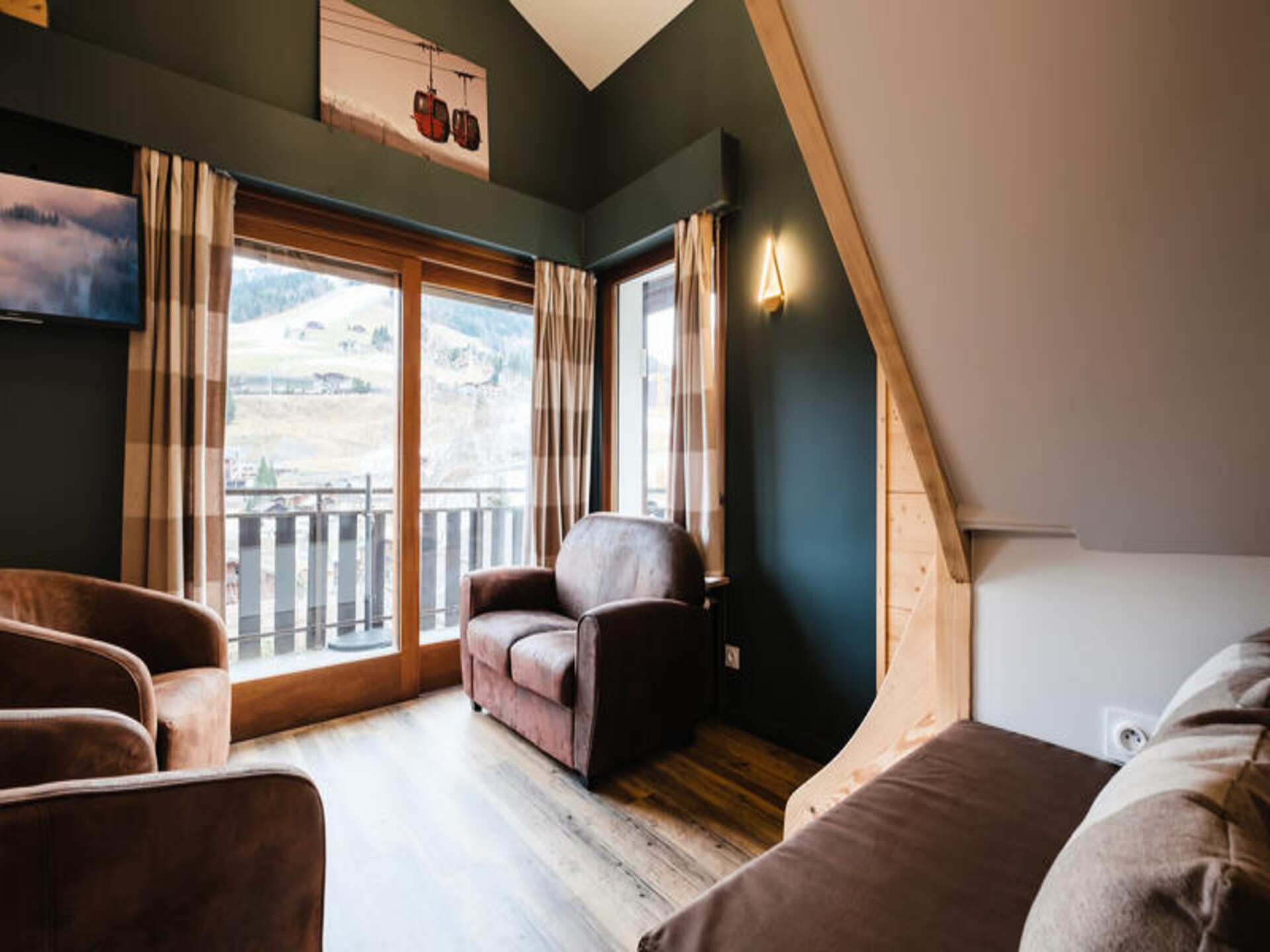 Appartement 7p nabij skipiste Riffroids met uitzicht op La Clusaz - foto 11