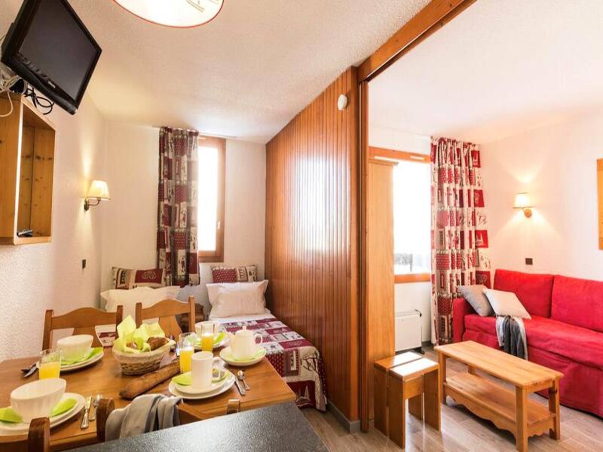 Authentieke studio voor 4 personen op 1800m hoogte in Méribel Mottaret - foto 12