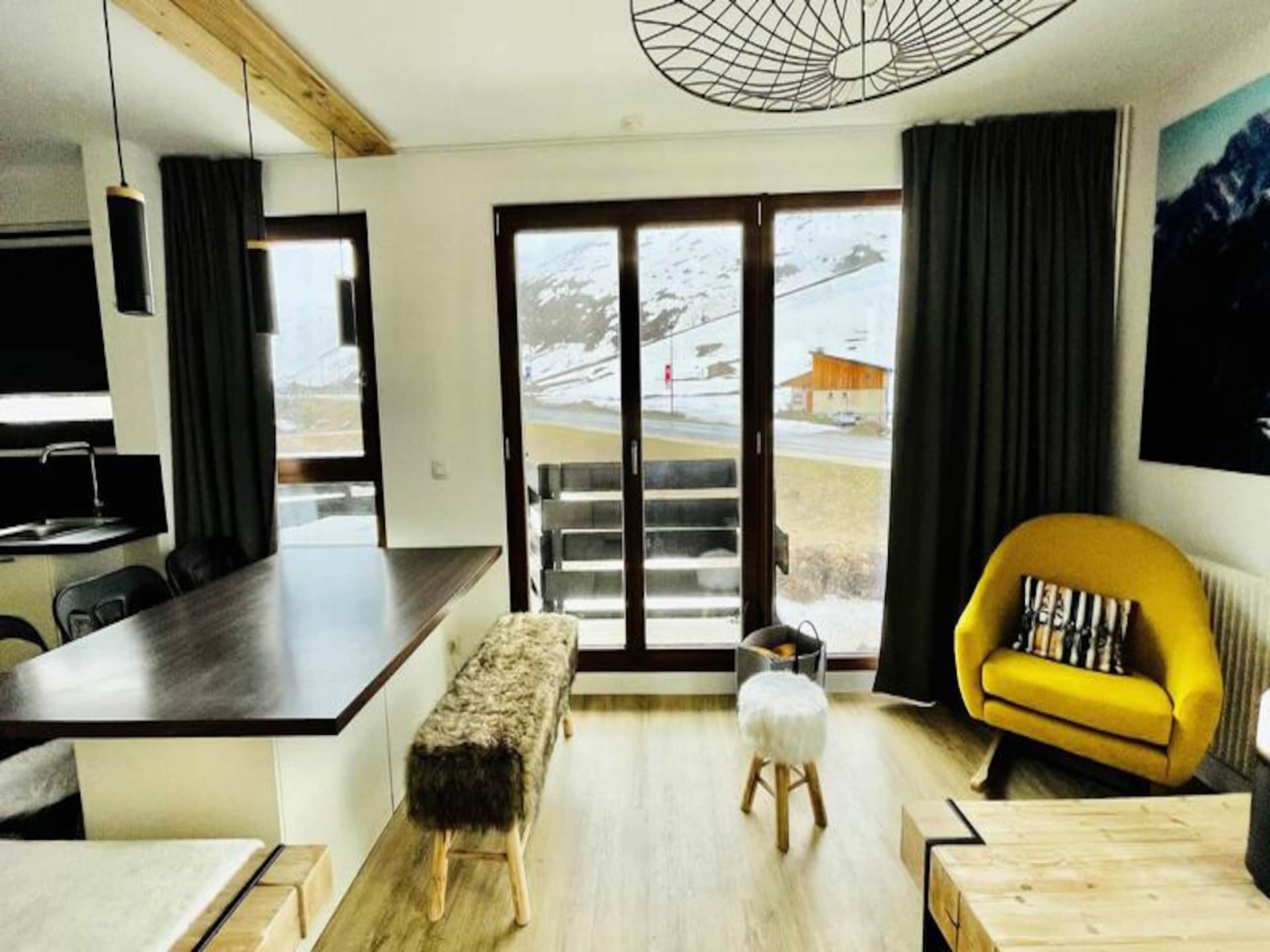 Rustiek appartement in Tignes Chartreux, vlakbij de piste voor 5 personen - foto 1