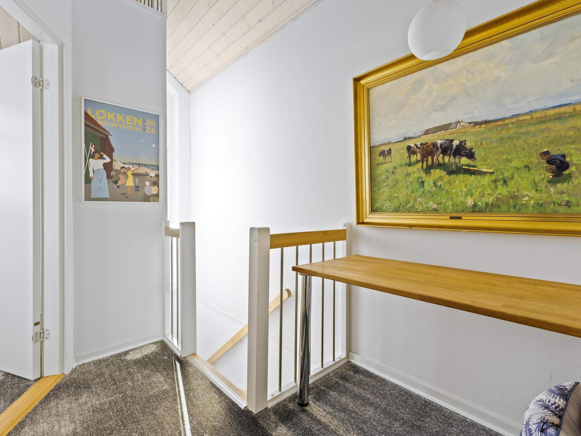 Sfeervol vakantiehuis met balkon op 1,2 km van strand in Løkken - foto 12
