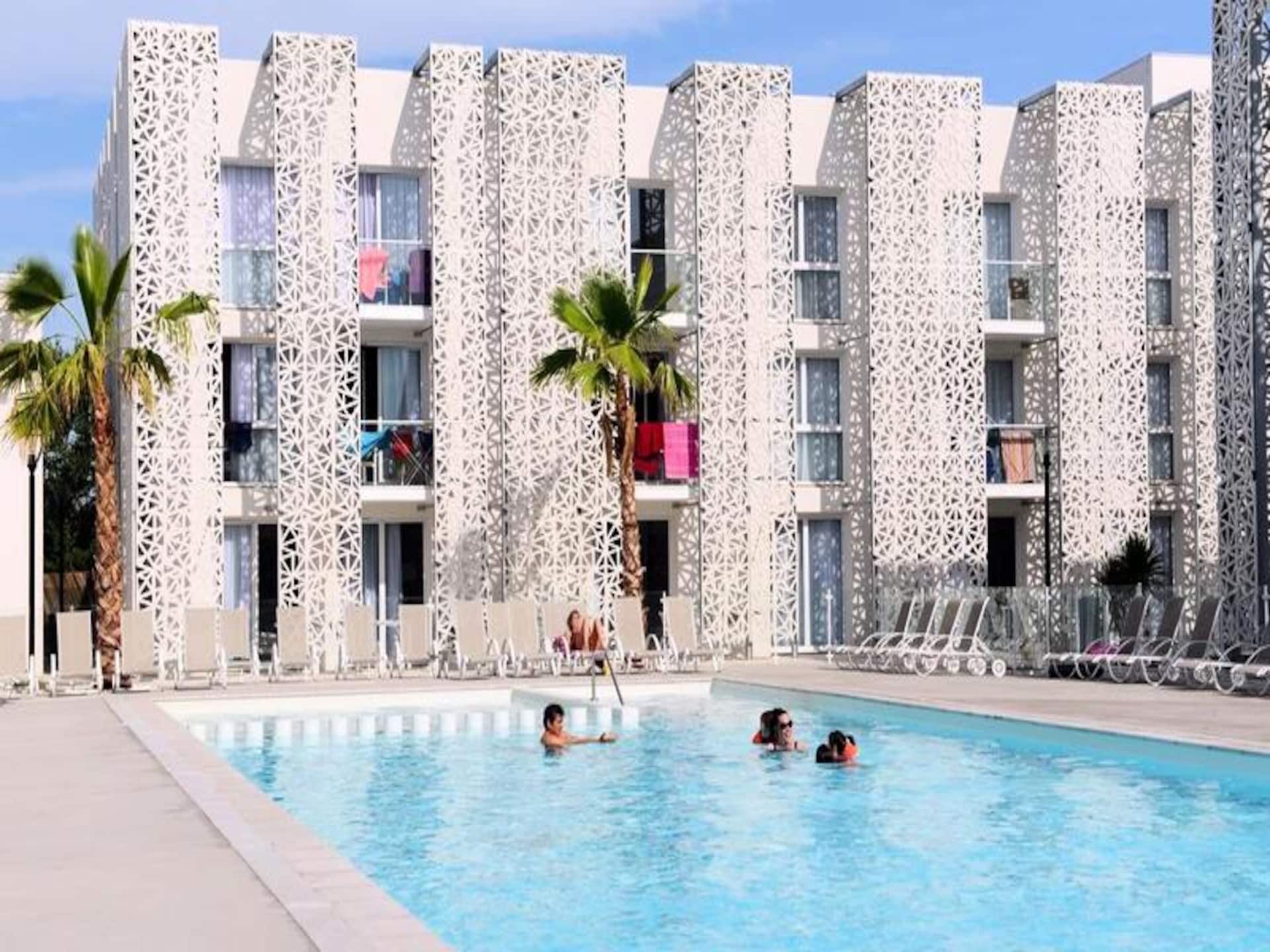 Duplex voor 6 personen bij het strand van Cap d'Agde met zwembad en wellness - foto 3