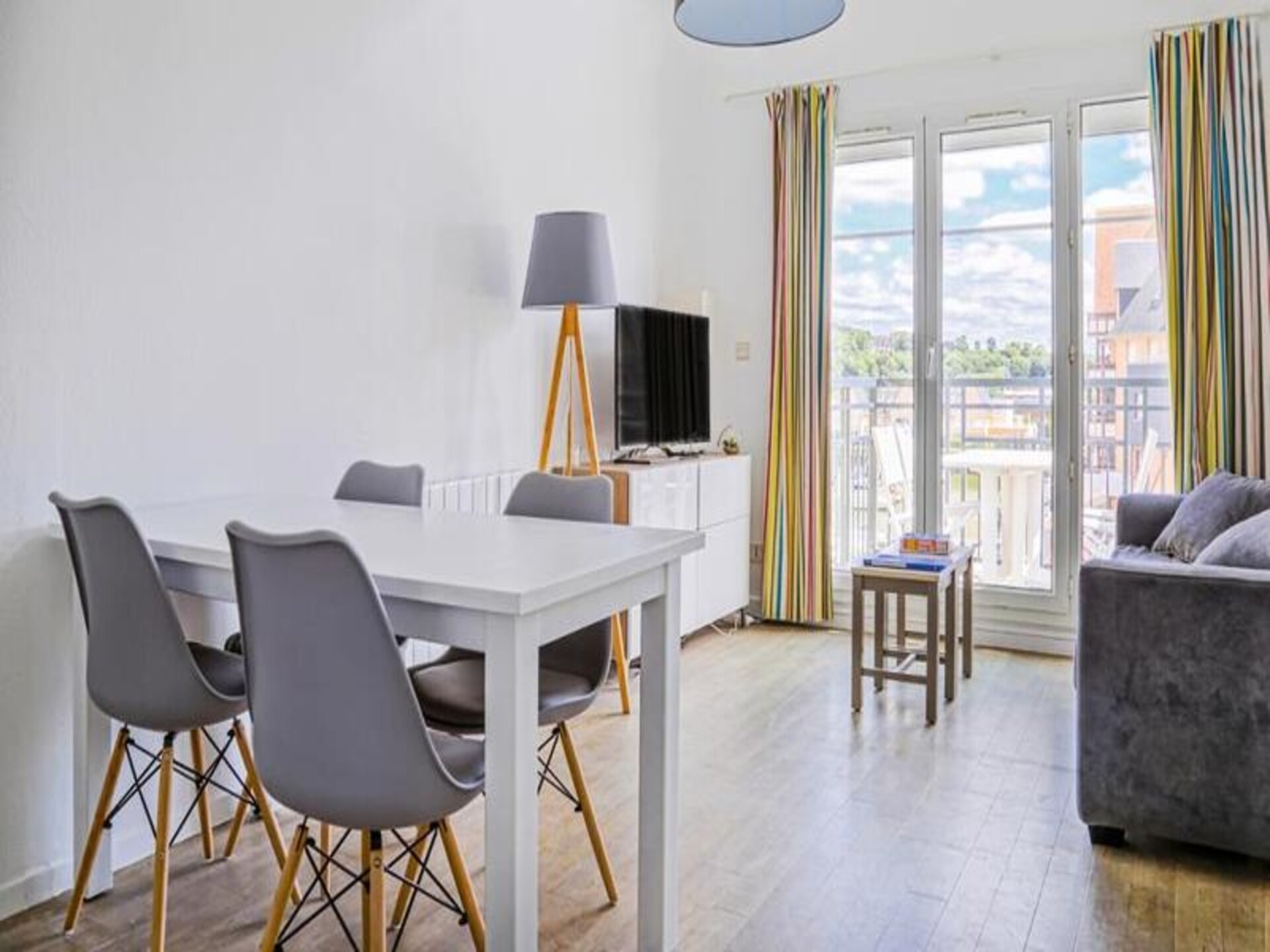 Licht duplex appartement aan de haven van Dives-sur-Mer, vlakbij strand - foto 12