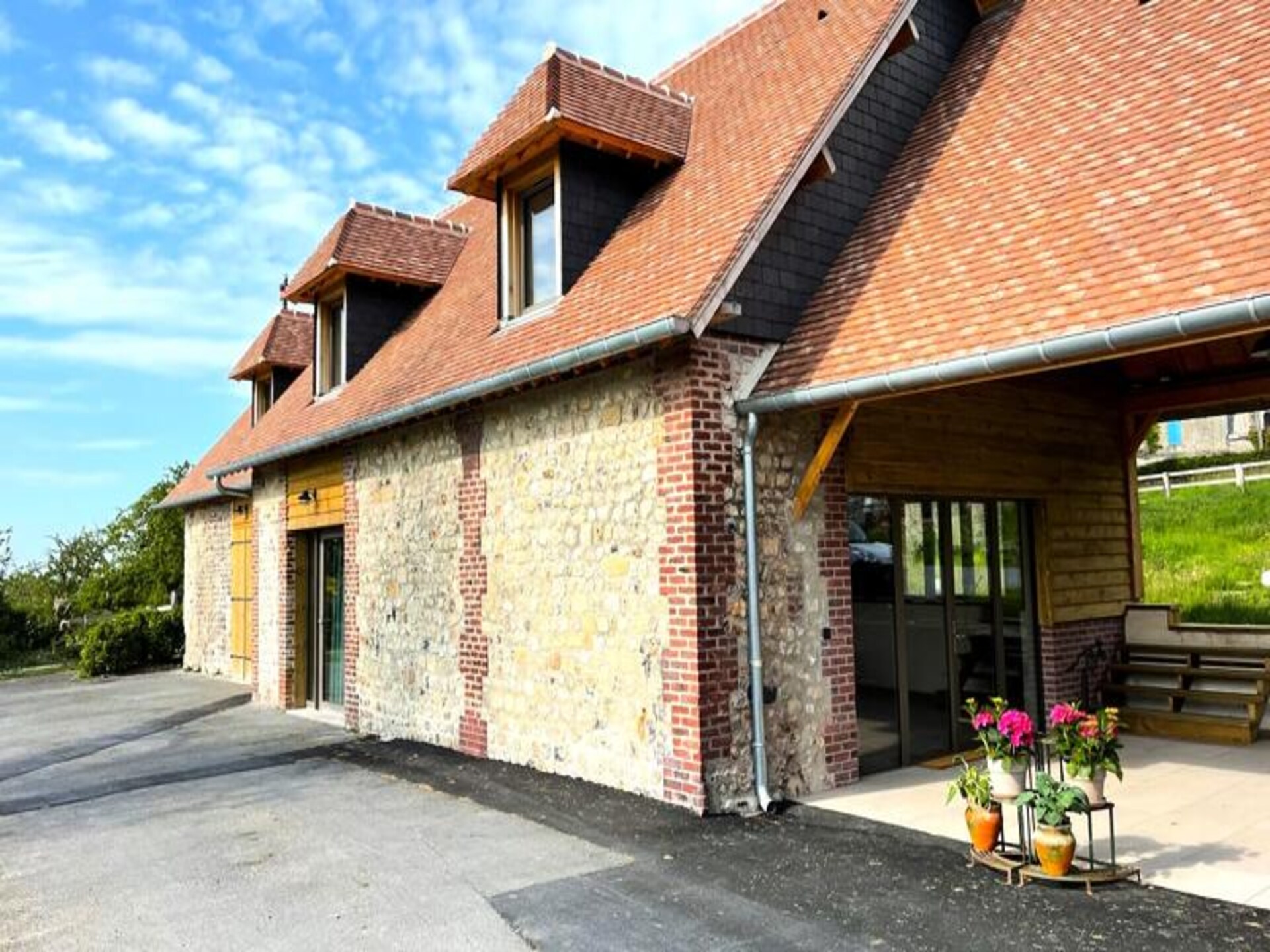 La Hulotte: Ruim appartement voor 6 in de Normandische campagne bij Pennedepie - foto 2