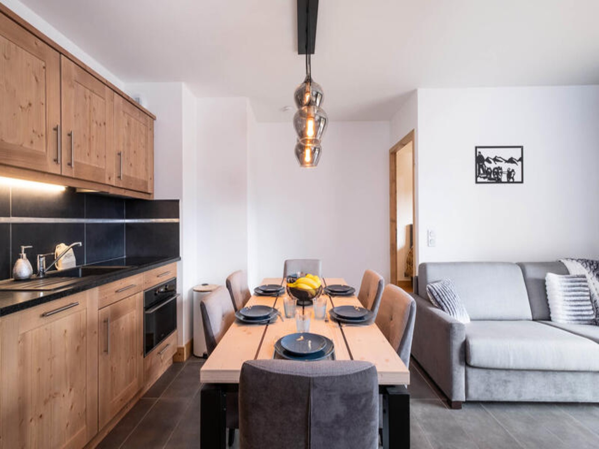 Ruim appartement voor 6 personen in het hart van Villard-sur-Doron - foto 3