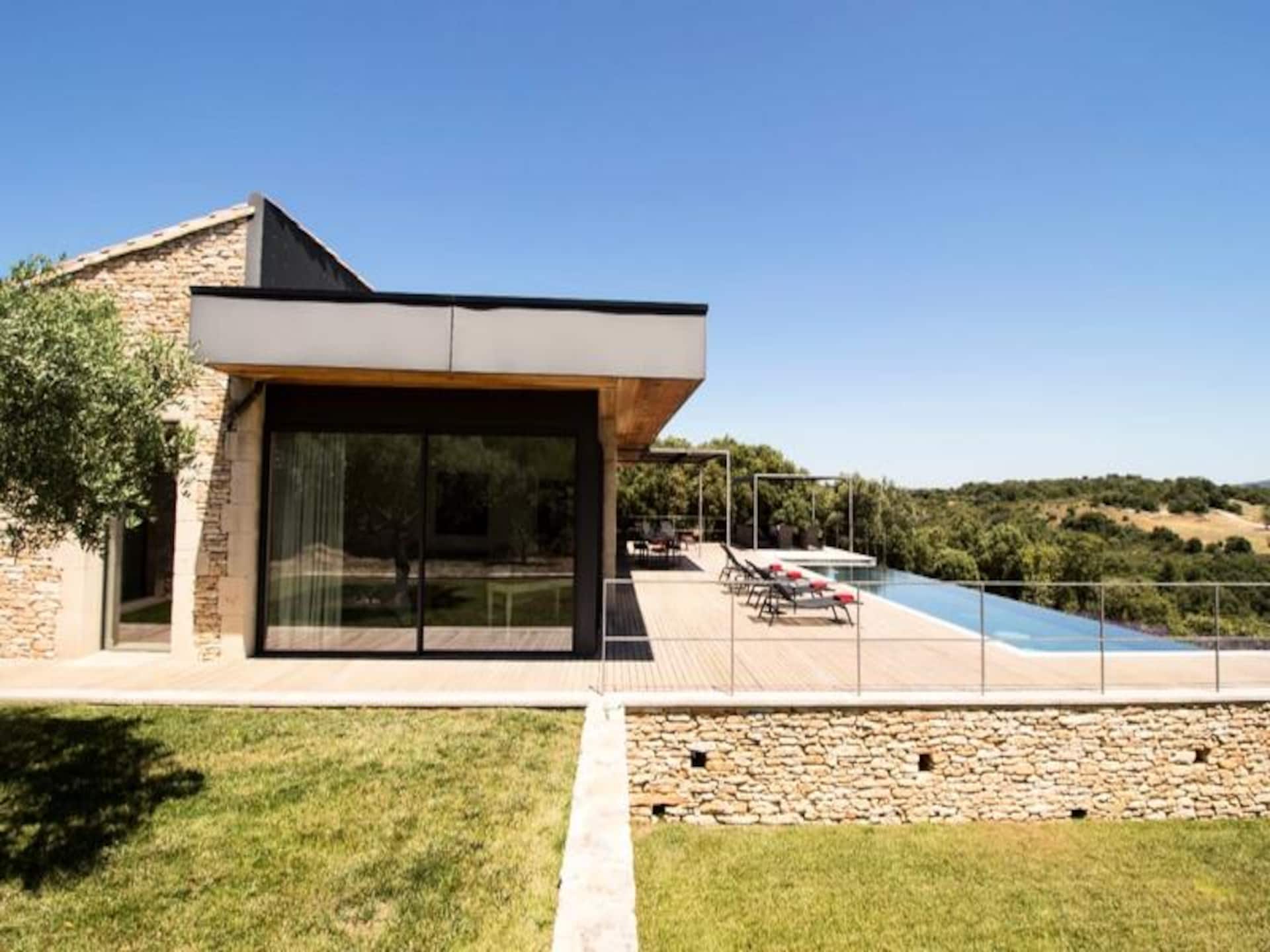 Architectonische villa met verwarmd zwembad en Luberon-panorama bij Bonnieux - foto 23