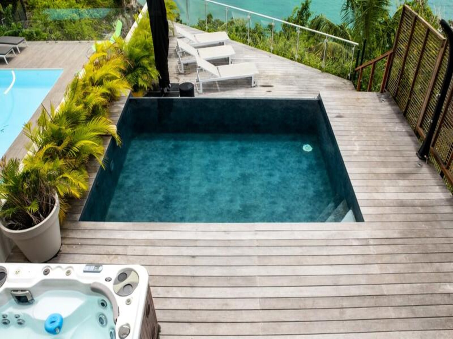 Panoramisch Zeezicht Villa met Zwembad & Jacuzzi voor 8 Personen in Le Gosier - foto 16