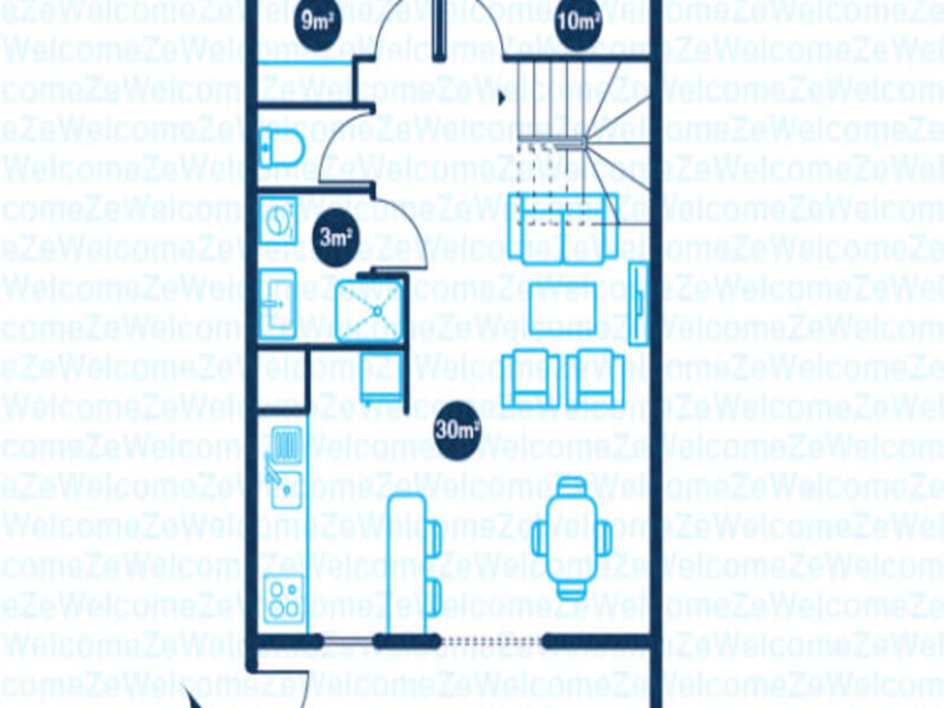 Modern appartement Orchid Dan in Gosier voor 6 personen - foto 21