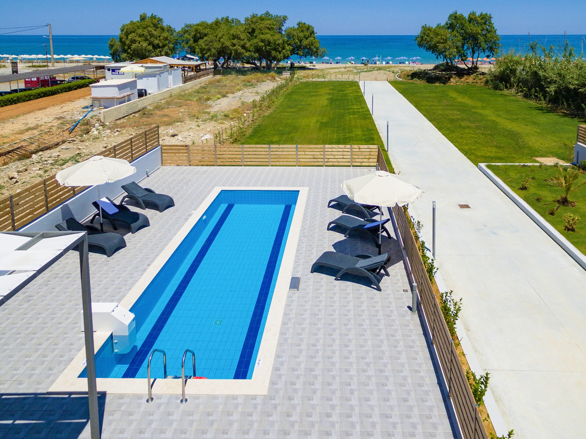 Strandvilla Blue Oyster Beach 2 in Rethymnon, 50m van zee - foto 6