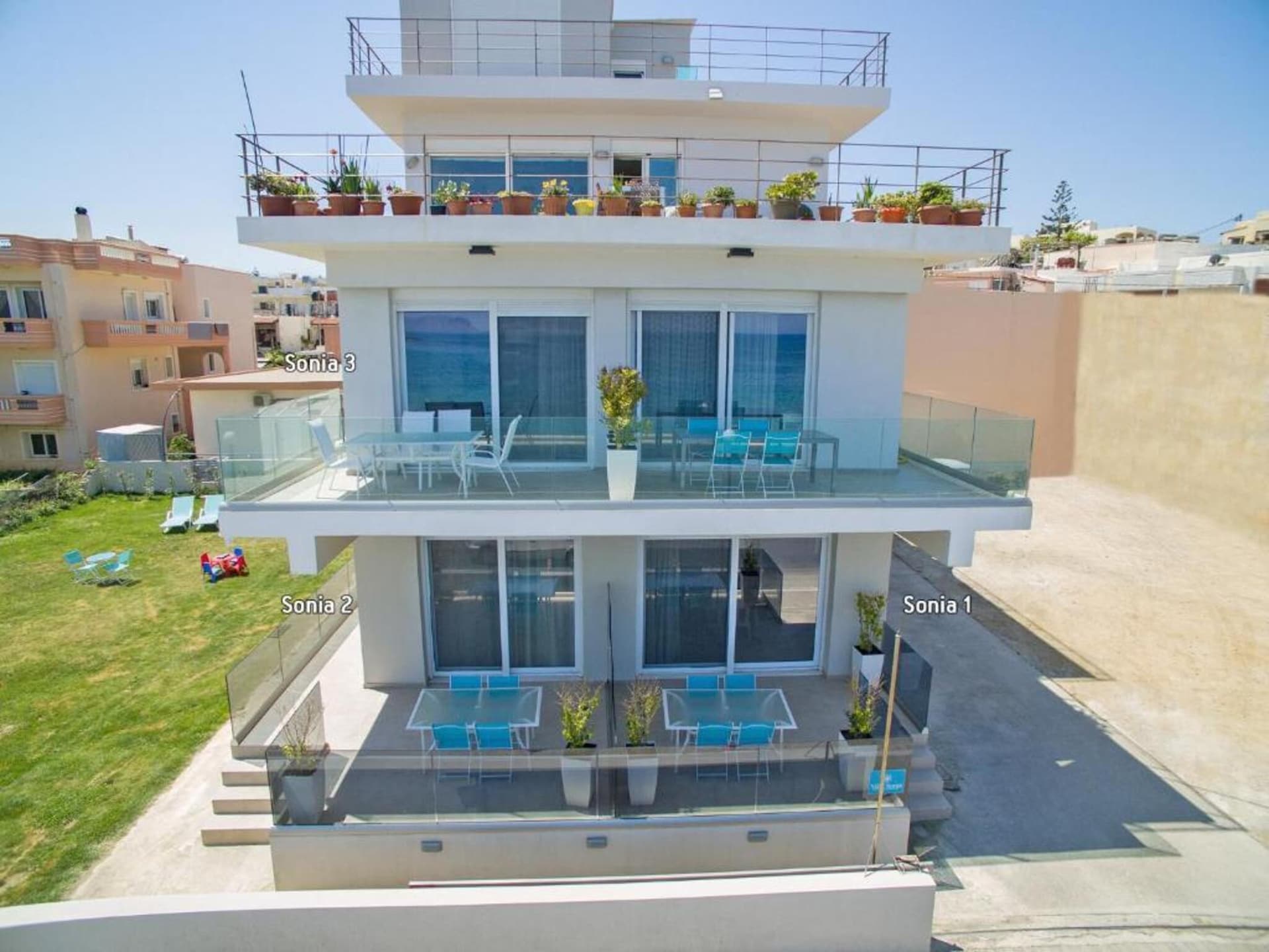 4-persoons modern appartement aan het strand in Chania - foto 21