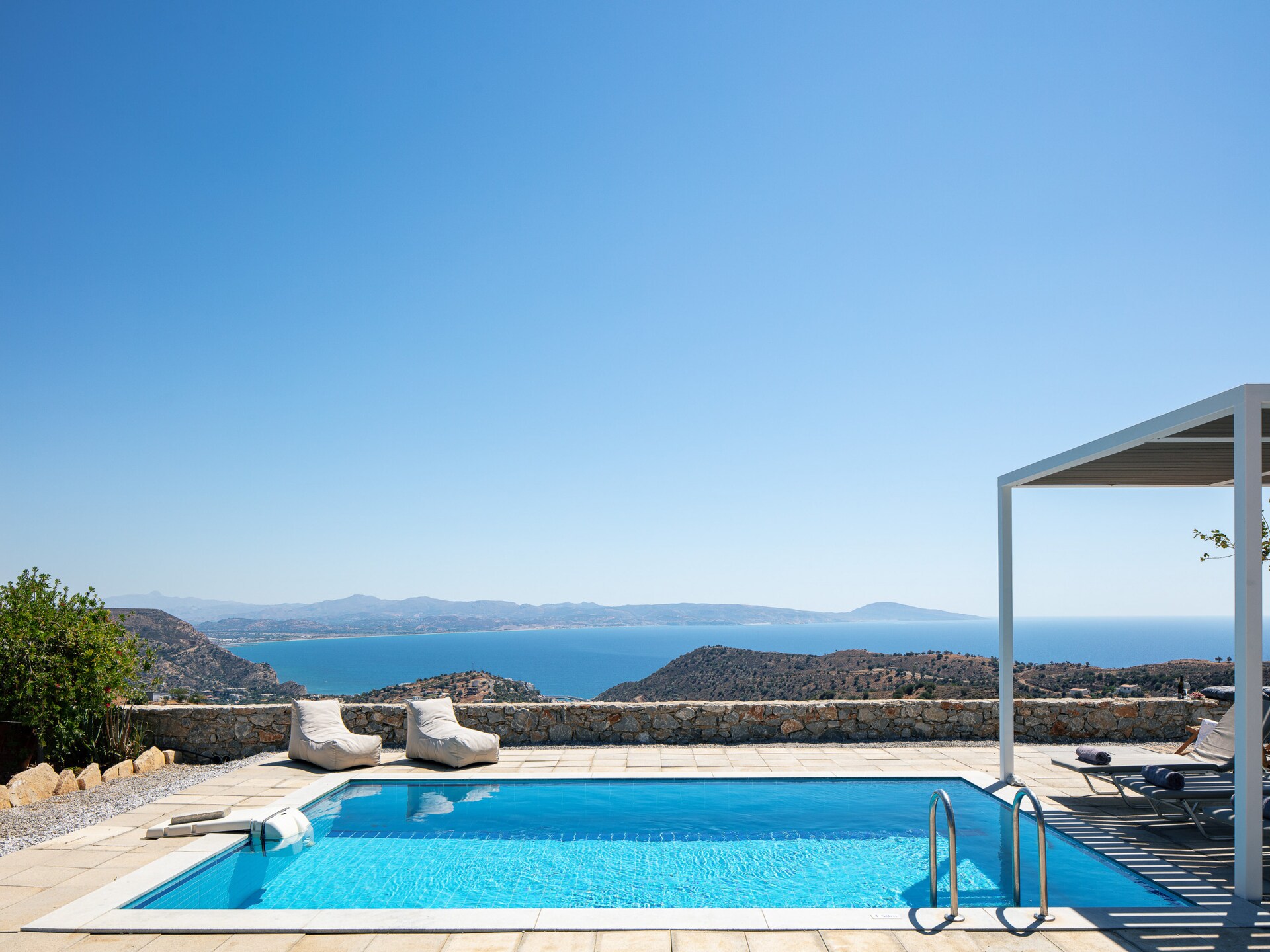 Evgoro Vrahos: Moderne villa met privézwembad en bergzicht in Agia Galini - foto 6