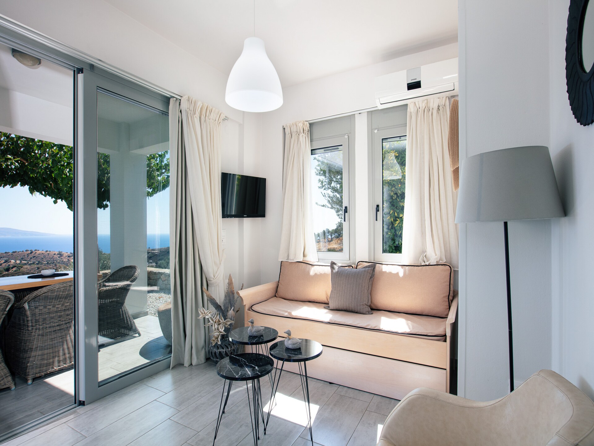 Evgoro Vrahos: Moderne villa met privézwembad en bergzicht in Agia Galini - foto 13