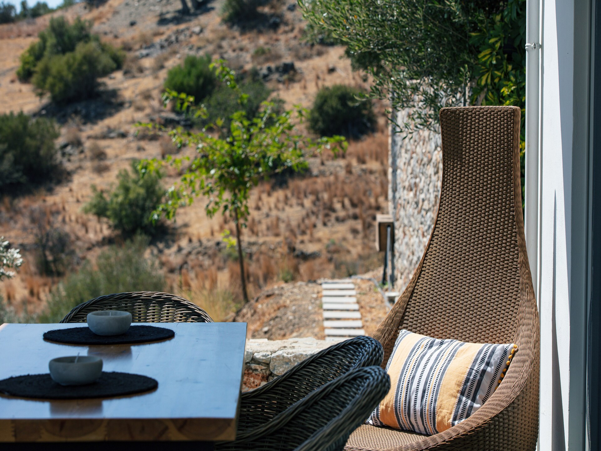 Evgoro Vrahos: Moderne villa met privézwembad en bergzicht in Agia Galini - foto 24