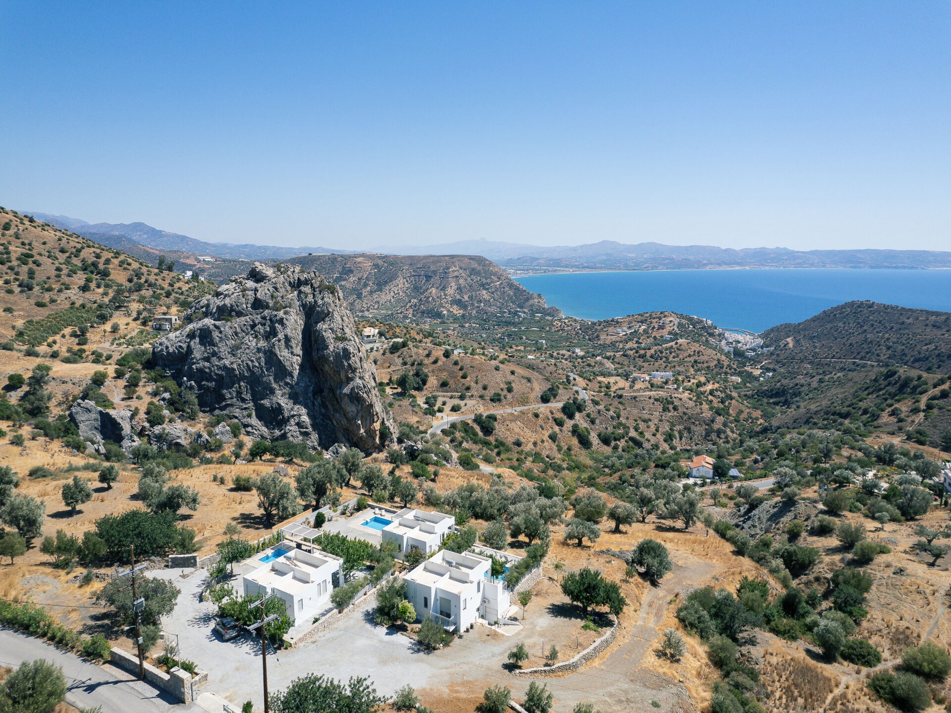Evgoro Vrahos: Moderne villa met privézwembad en bergzicht in Agia Galini - foto 26