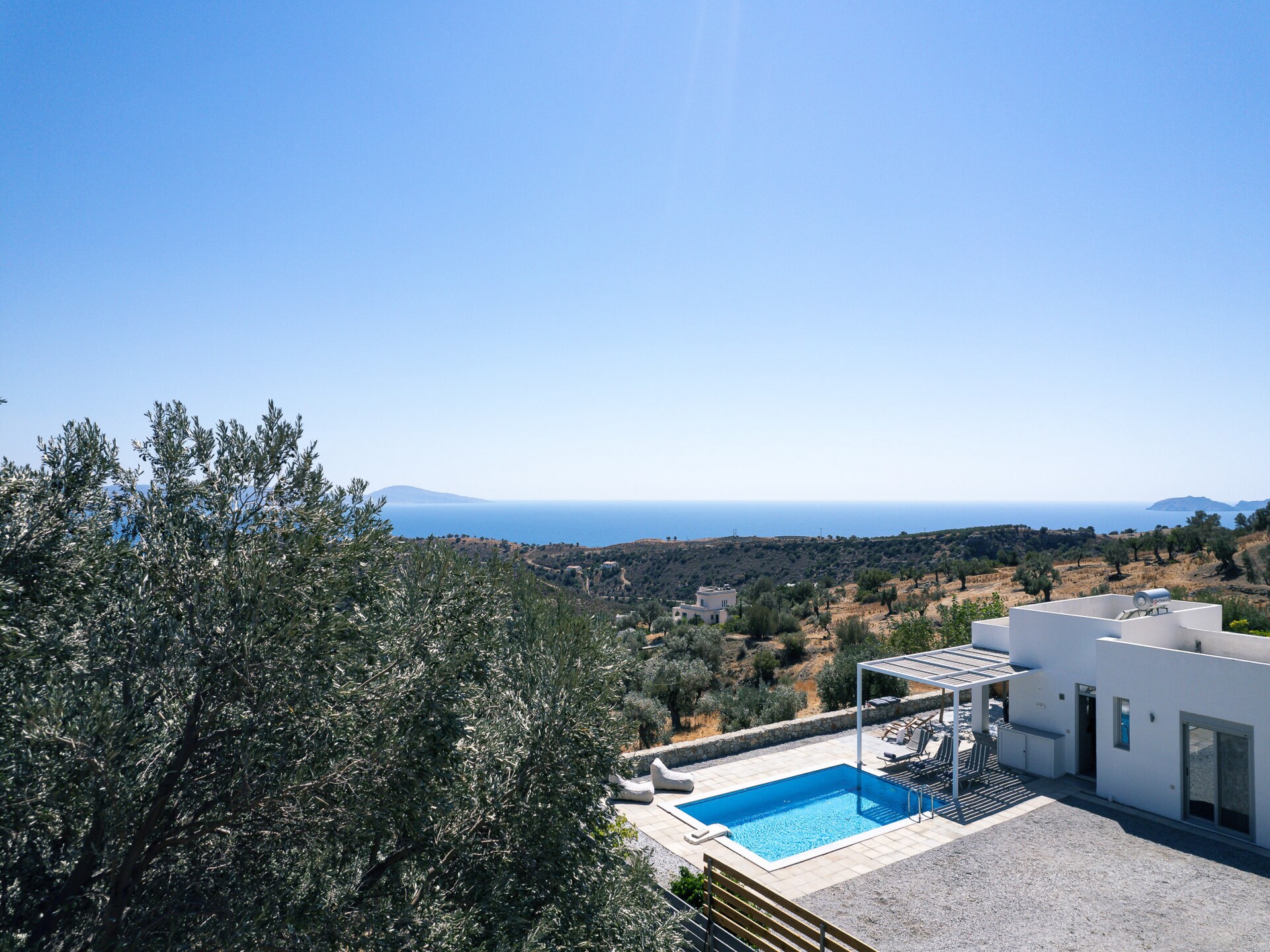 Evgoro Vrahos: Moderne villa met privézwembad en bergzicht in Agia Galini - foto 27