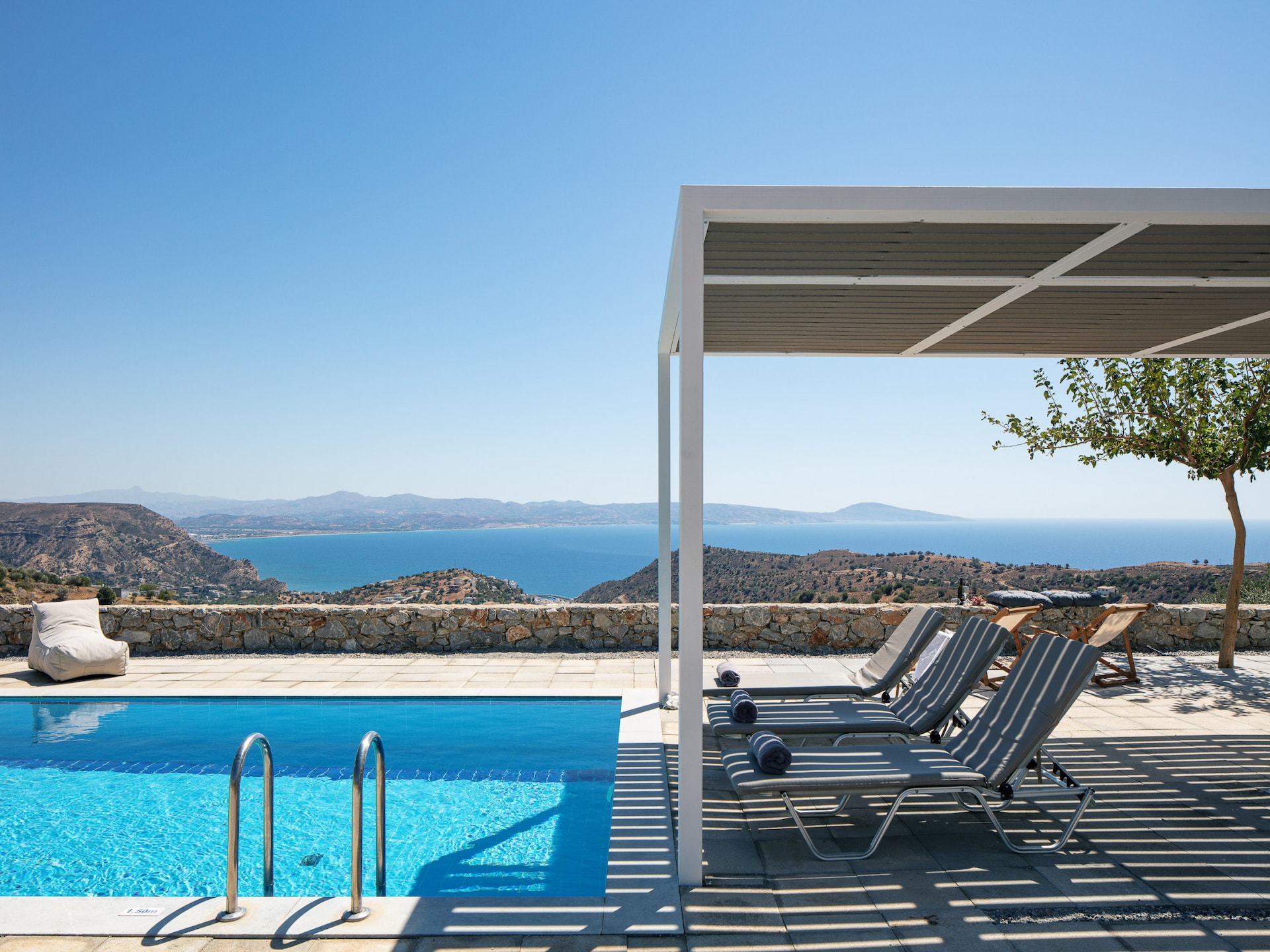 Evgoro Vrahos: Moderne villa met privézwembad en bergzicht in Agia Galini - foto 11
