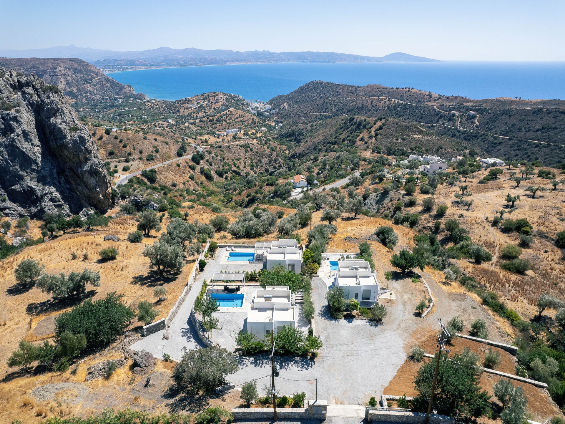 Evgoro Vrahos: Moderne villa met privézwembad en bergzicht in Agia Galini - foto 23
