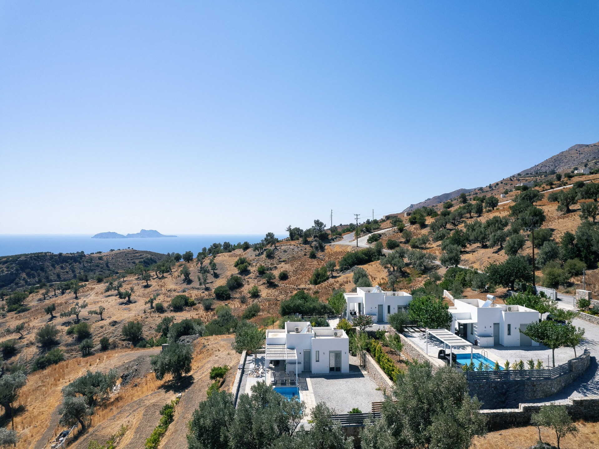Evgoro Vrahos: Moderne villa met privézwembad en bergzicht in Agia Galini - foto 20