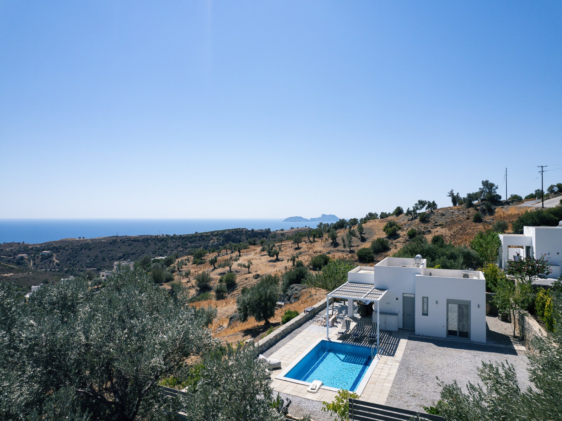 Evgoro Vrahos: Moderne villa met privézwembad en bergzicht in Agia Galini - foto 19