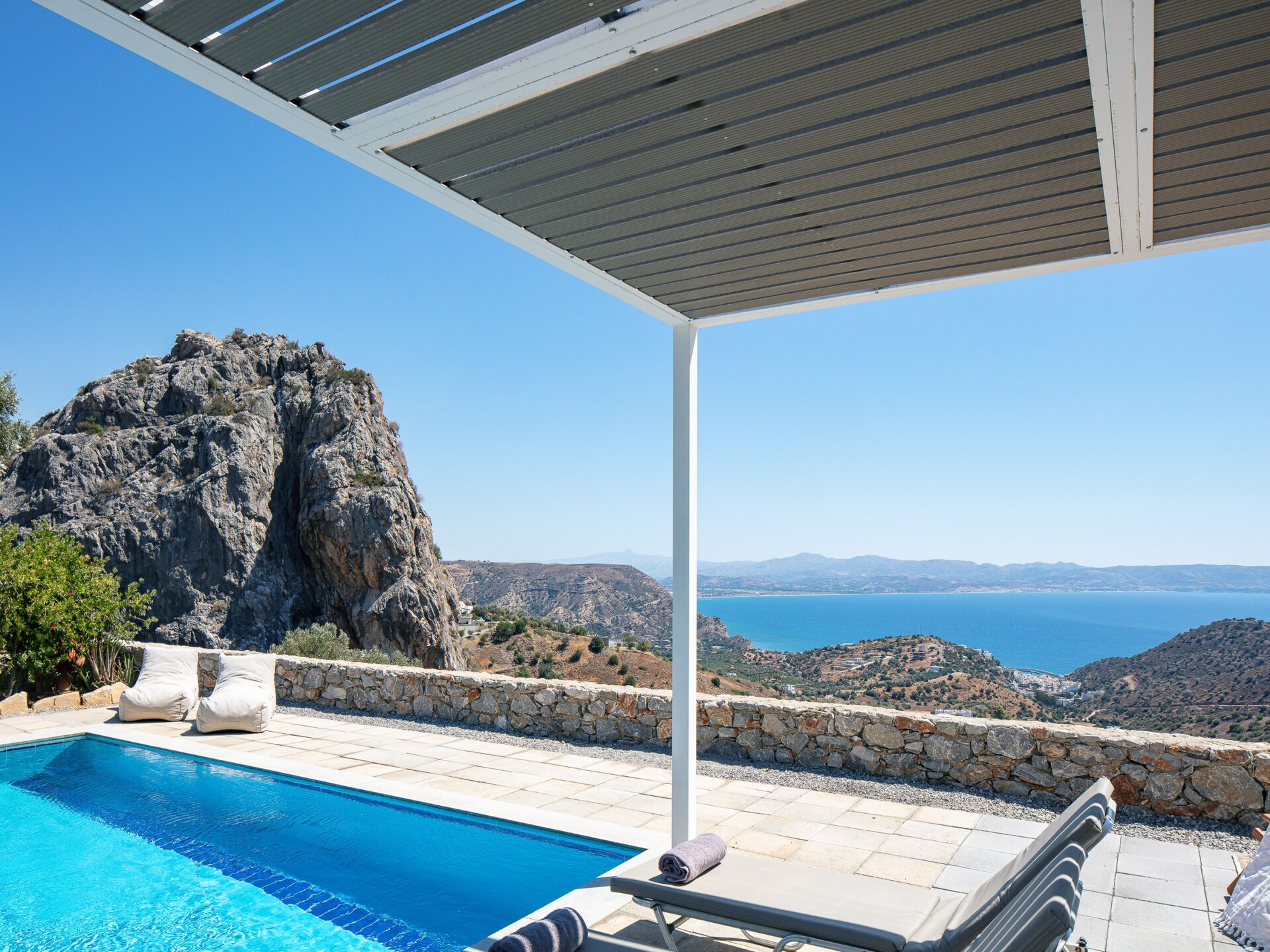 Evgoro Vrahos: Moderne villa met privézwembad en bergzicht in Agia Galini - foto 39