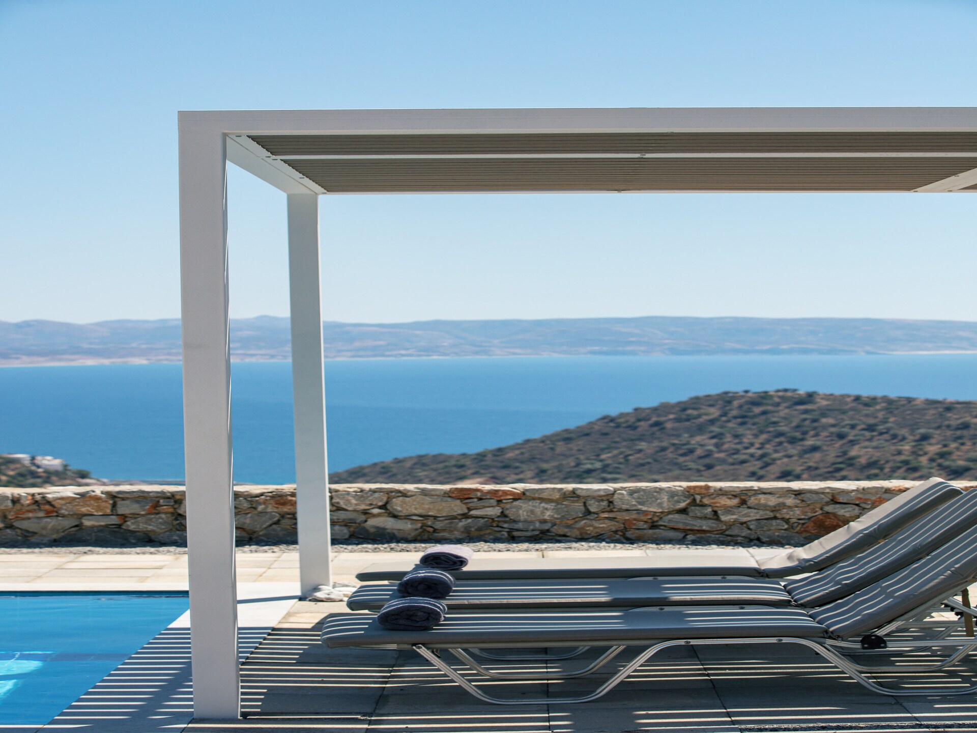 Evgoro Vrahos: Moderne villa met privézwembad en bergzicht in Agia Galini - foto 41