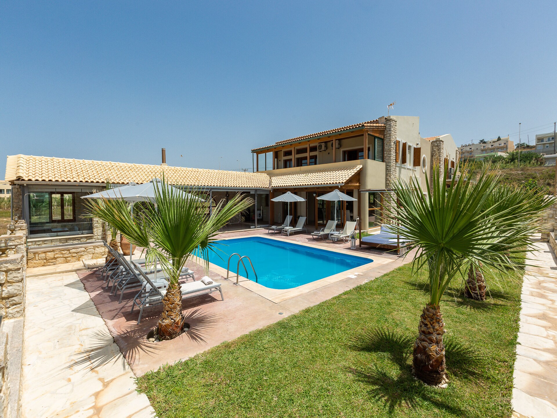 14-persoons villa met privézwembad aan het strand in Rethymno - foto 7