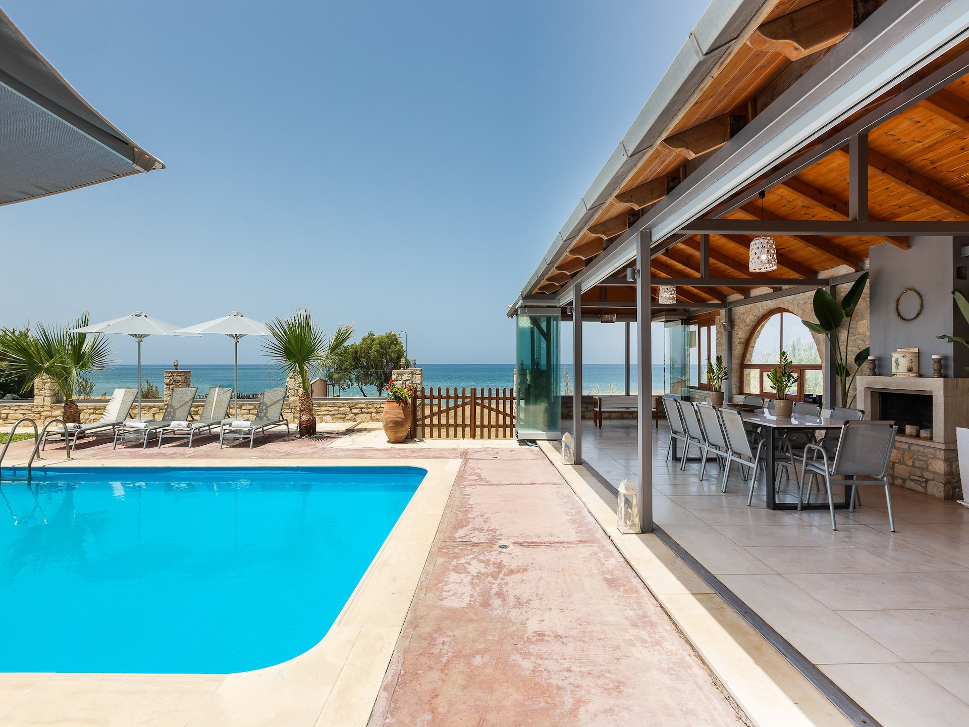 14-persoons villa met privézwembad aan het strand in Rethymno - foto 41