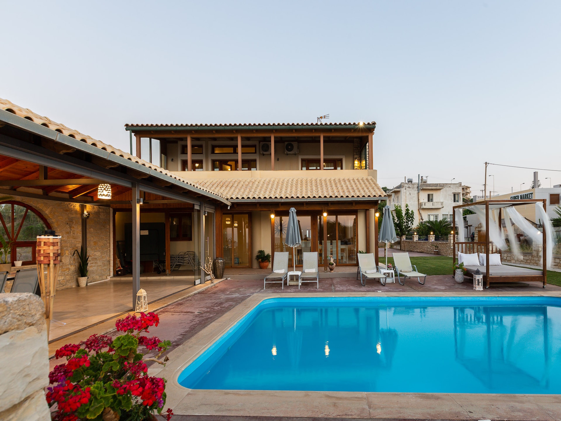 14-persoons villa met privézwembad aan het strand in Rethymno - foto 10