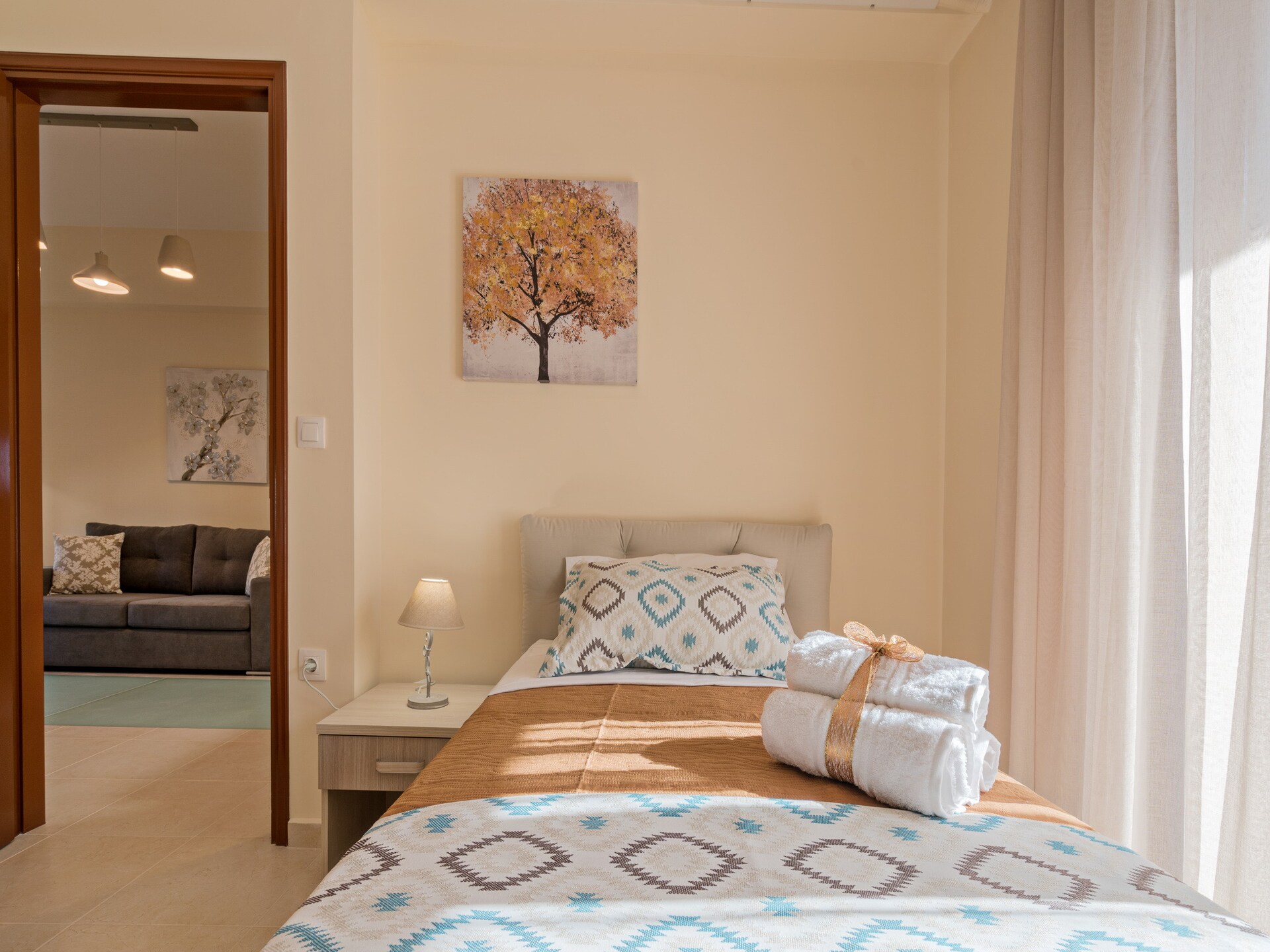 Lichtrijke villa met privézwembad op 3 km van strand en Rethymnon - foto 24