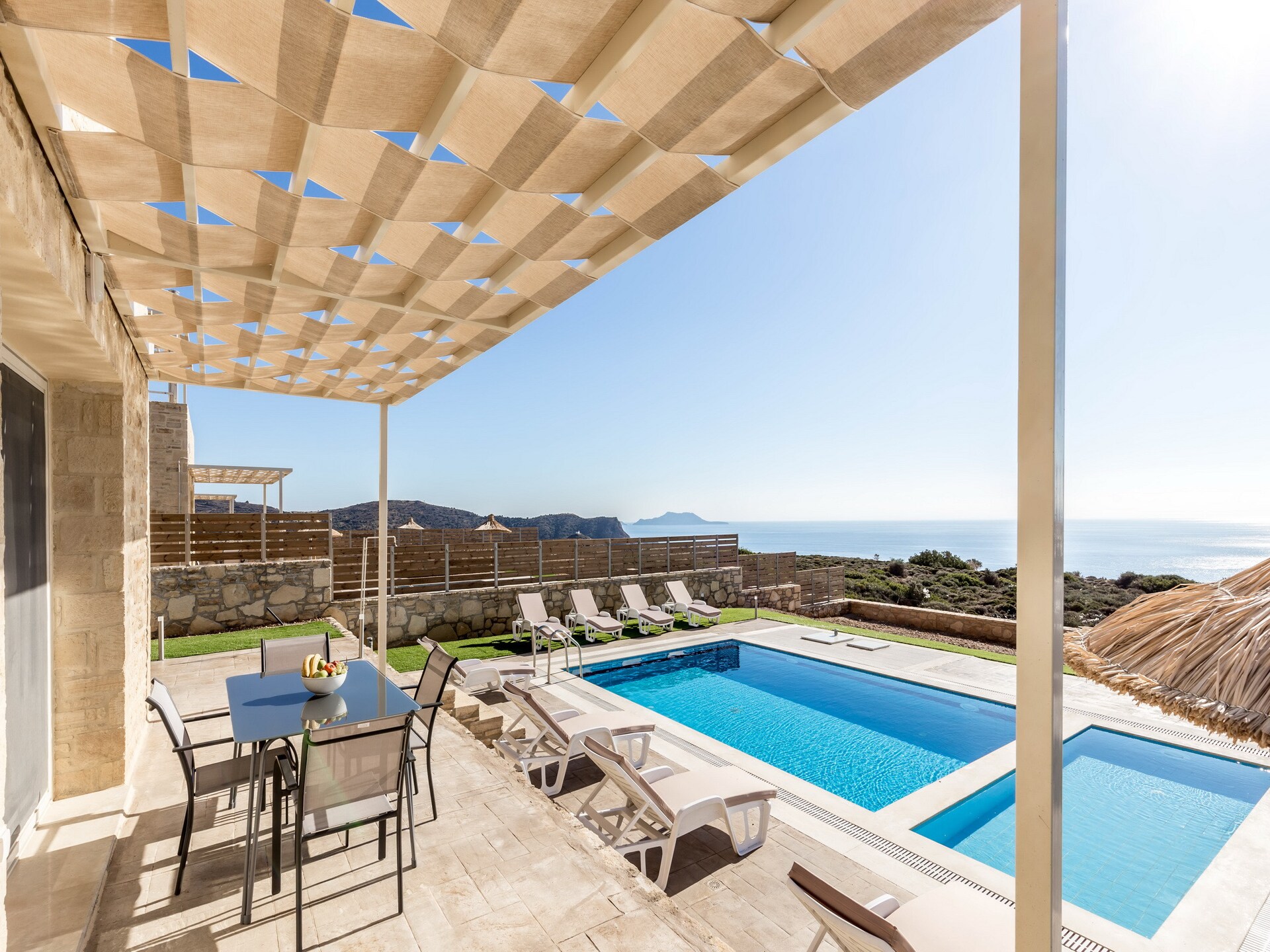 Blue Horizon Lefkopetra: Ruime villa met privézwembad bij Triopetra - foto 20