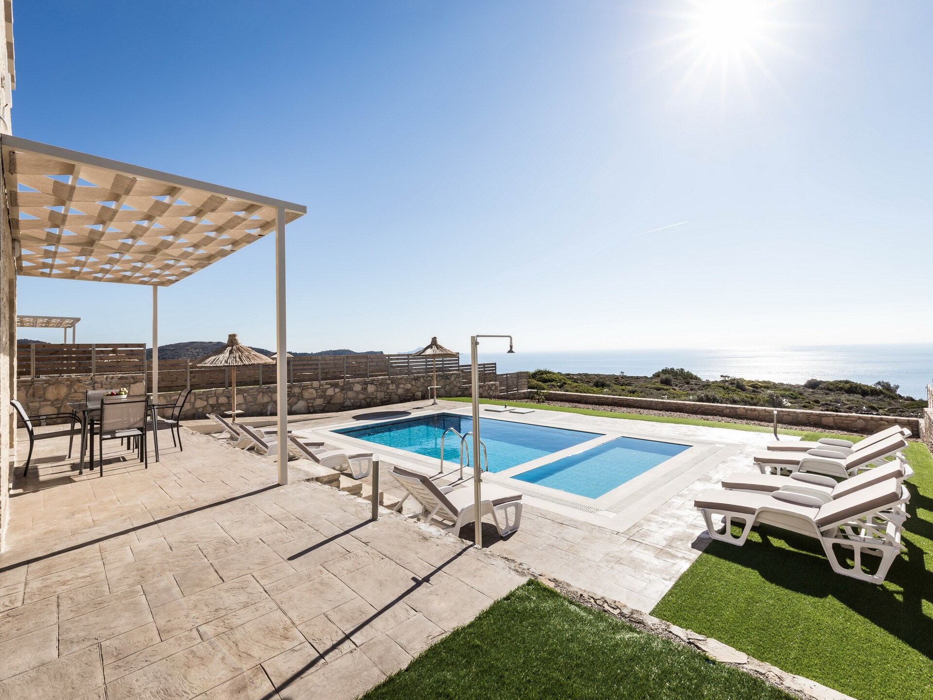 Blue Horizon Lefkopetra: Ruime villa met privézwembad bij Triopetra - foto 21