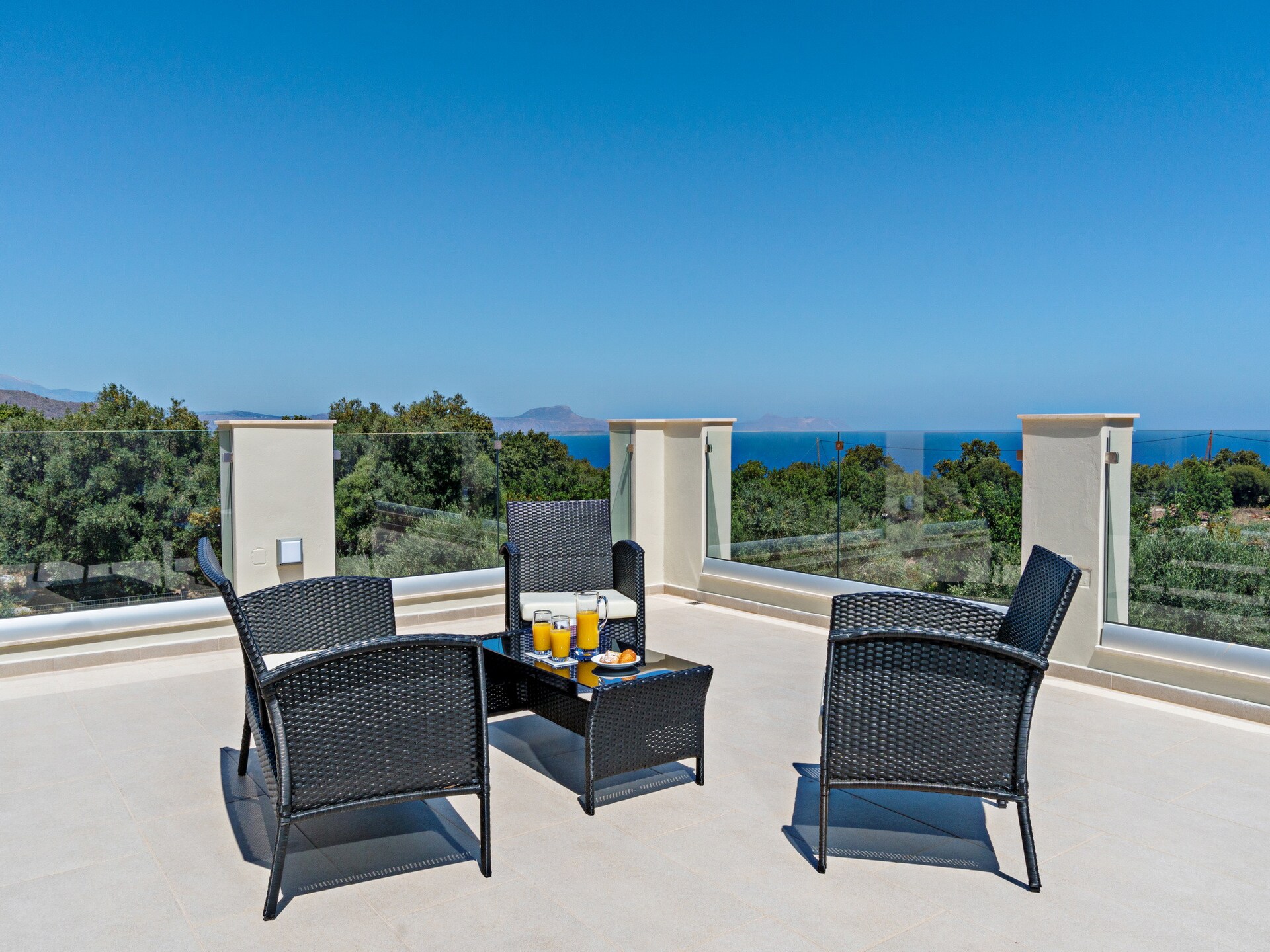 Moderne villa met privézwembad en bergzicht nabij Rethymno - foto 19