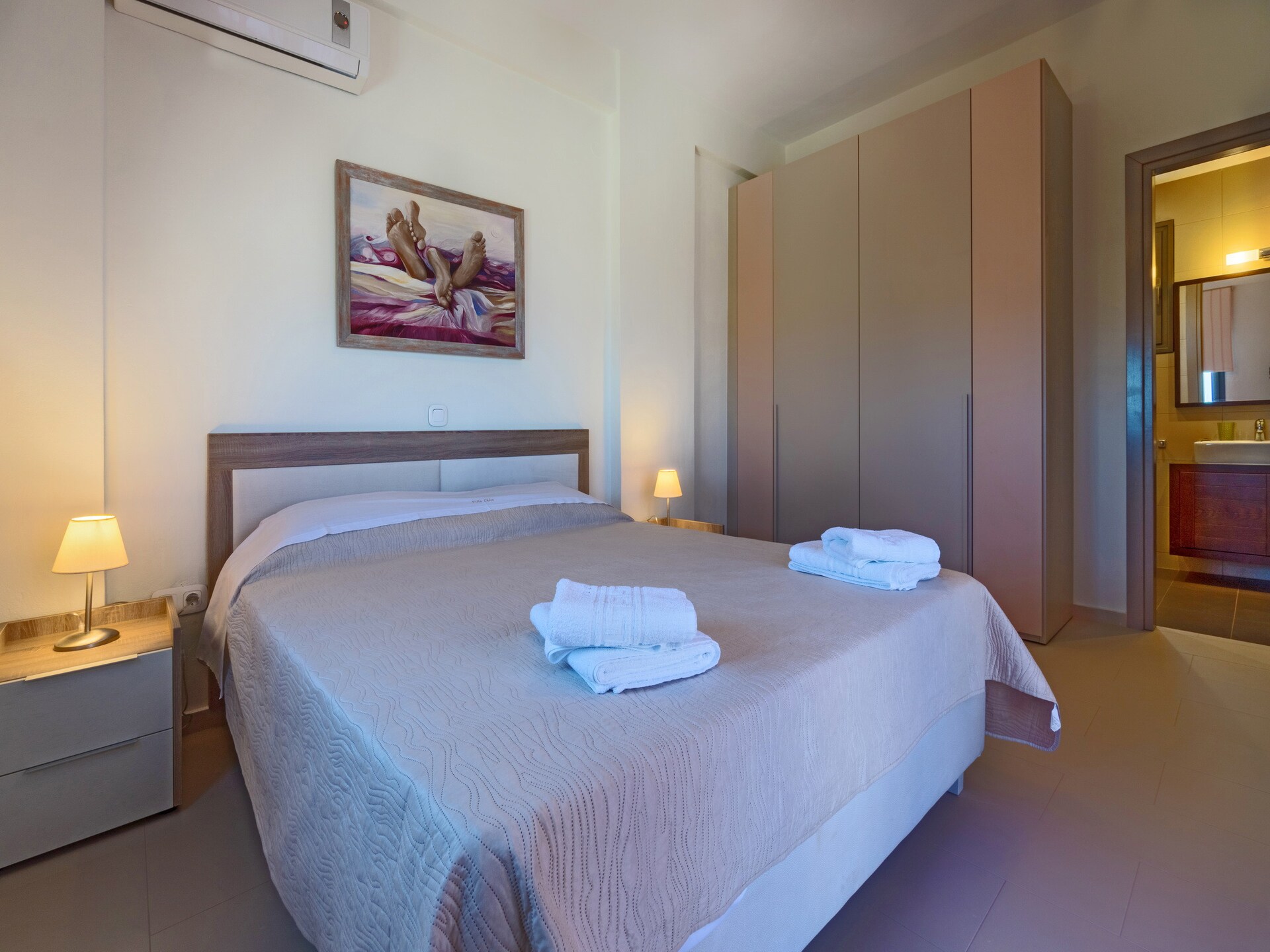 Moderne villa met privézwembad en bergzicht nabij Rethymno - foto 14