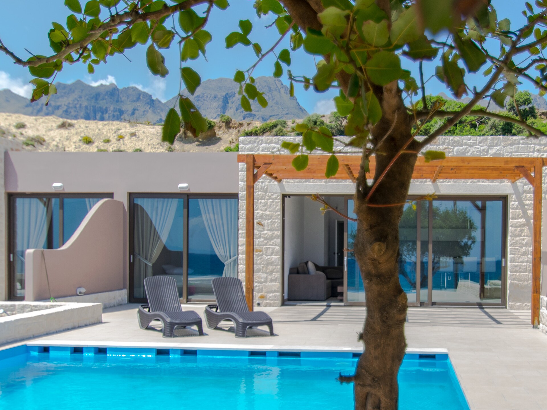 Villa Mary Beach 1: Direct aan zee bij Frangocastello, Kreta - foto 7
