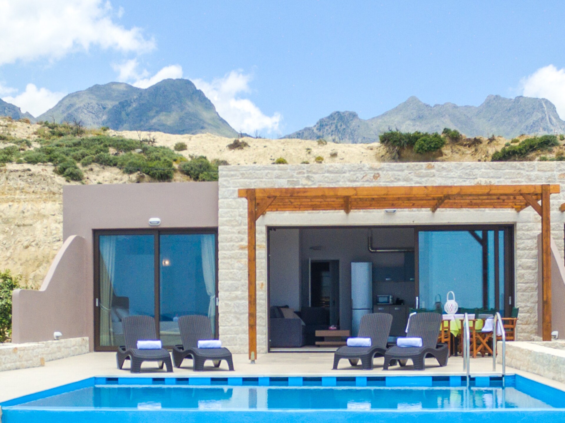 Villa Mary Beach 3: Direct aan zee met privézwembad in Frangocastello - foto 6