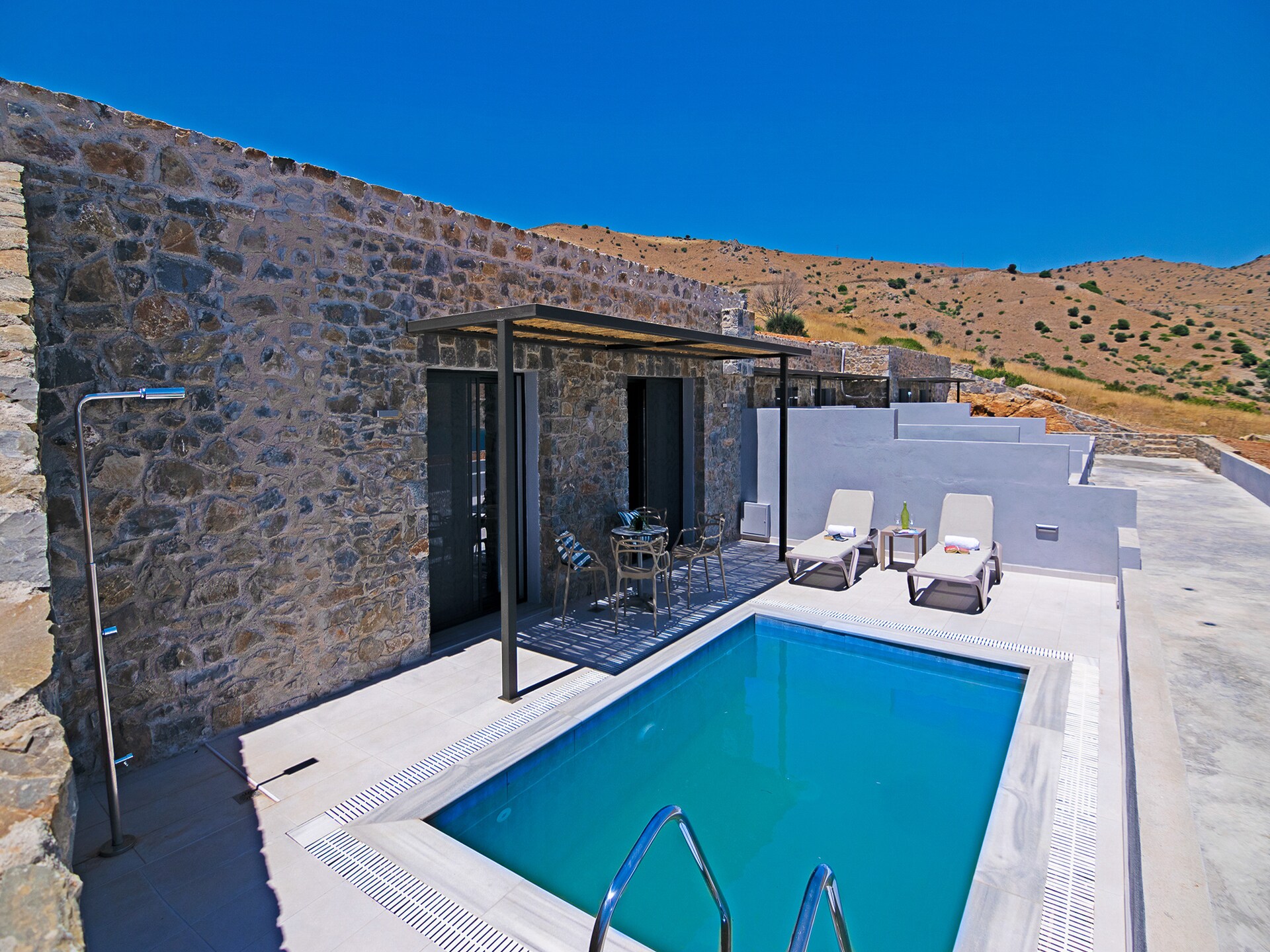 Knusse villa met privézwembad op 250 meter van het strand van Agios Pavlos - foto 6
