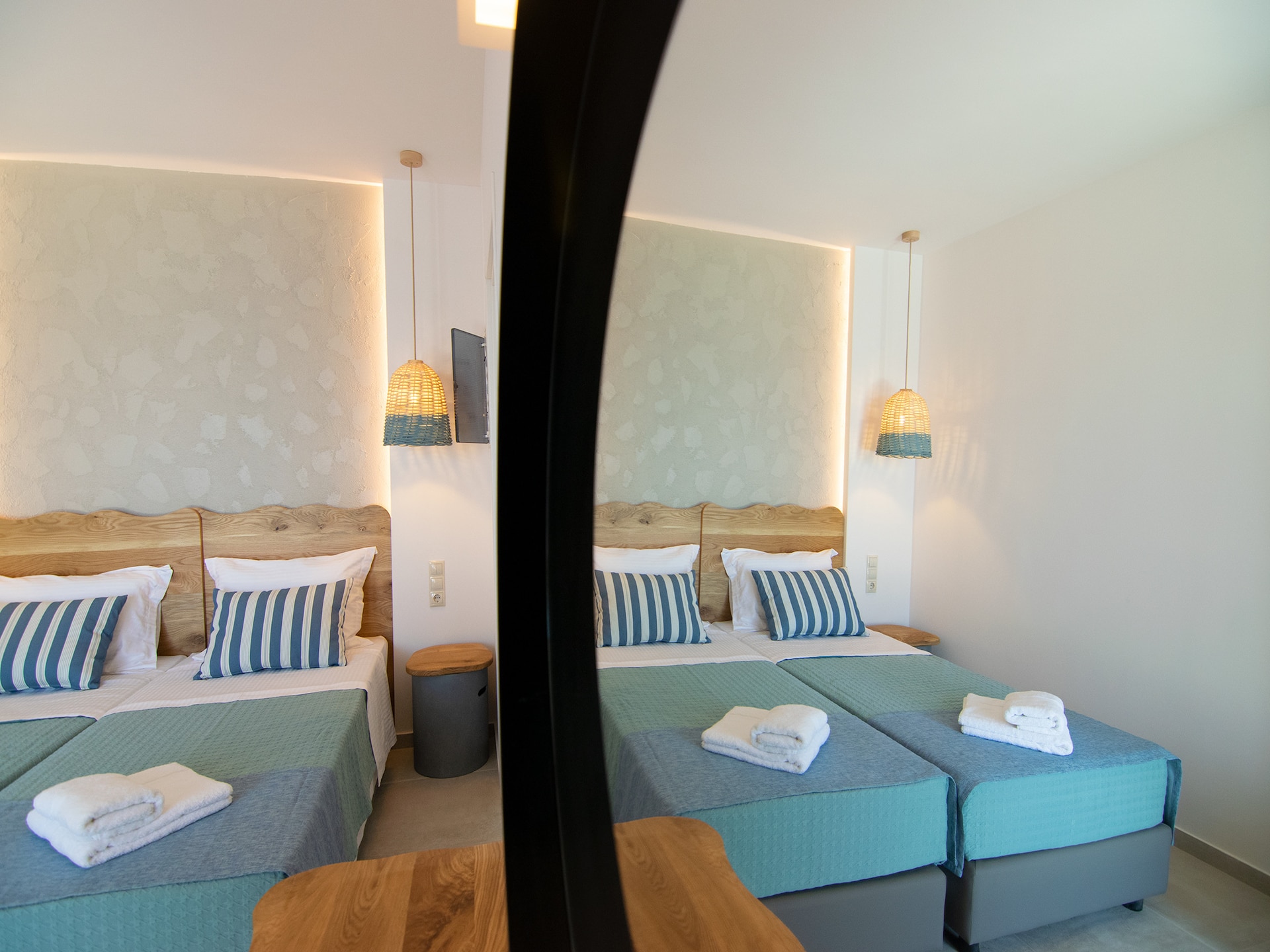 3-persoons villa met privézwembad direct aan het strand in Rethymno · 3 pers. - foto 14