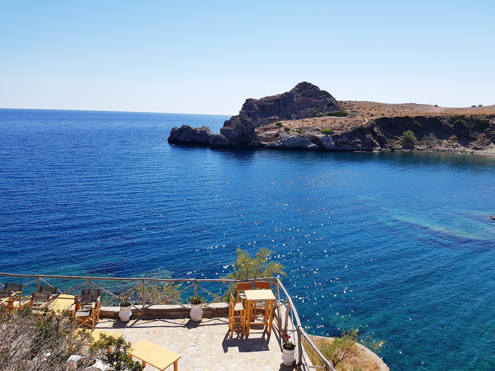 3-persoons villa met privézwembad direct aan het strand in Rethymno - foto 23
