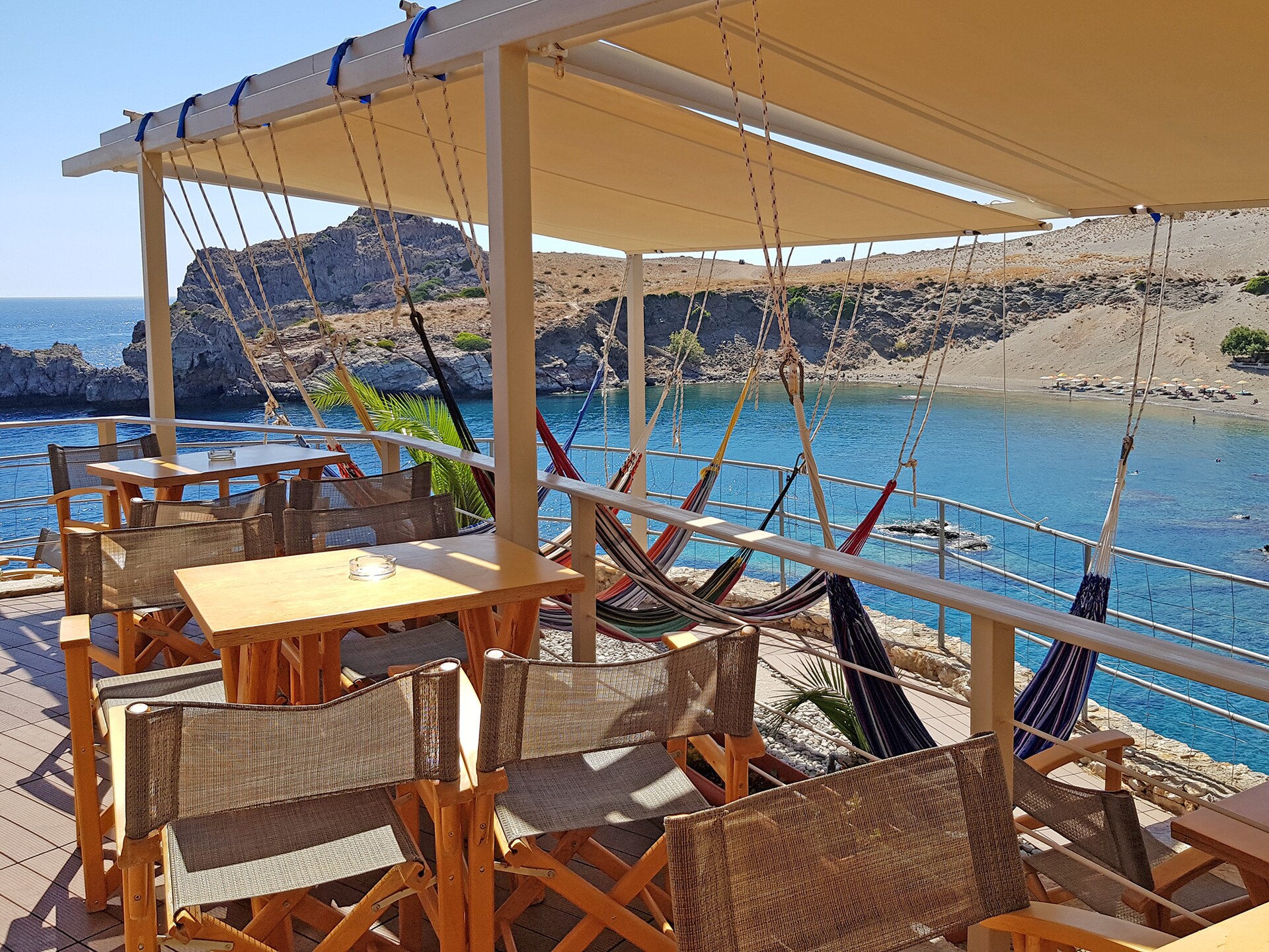 3-persoons villa met privézwembad direct aan het strand in Rethymno - foto 19