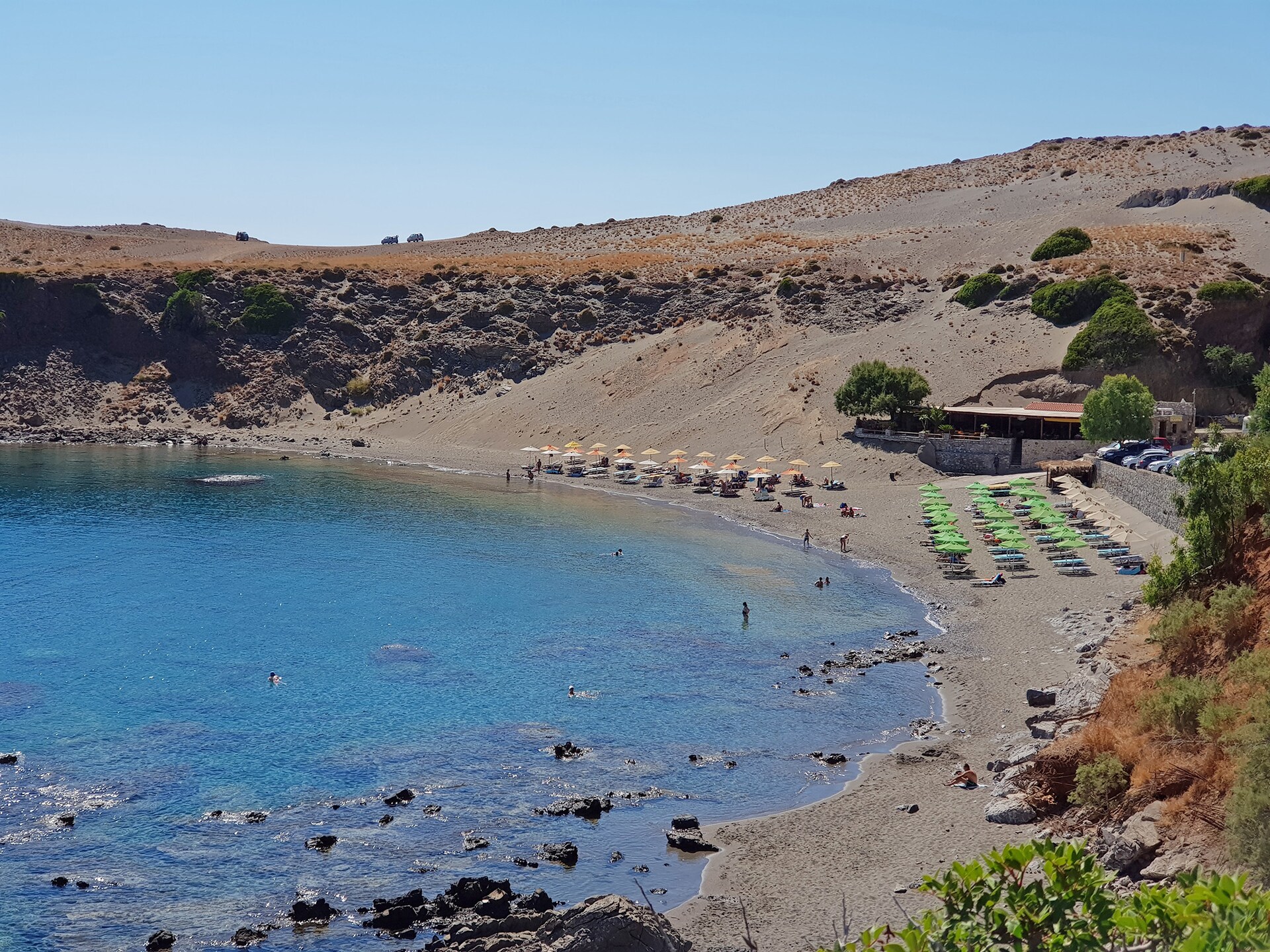 3-persoons villa met privézwembad direct aan het strand in Rethymno - foto 26