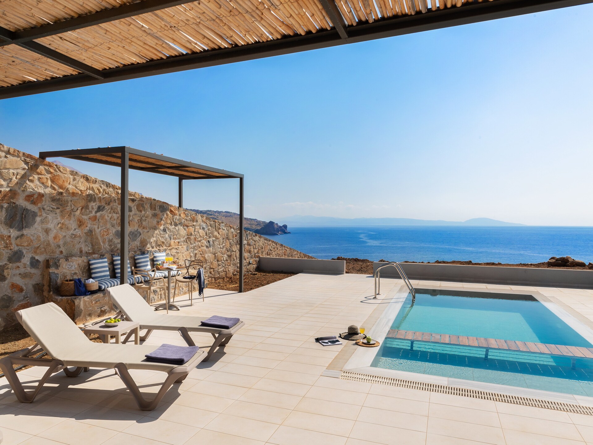Moderne villa met privézwembad op 250 meter van Agios Pavlos strand - foto 12