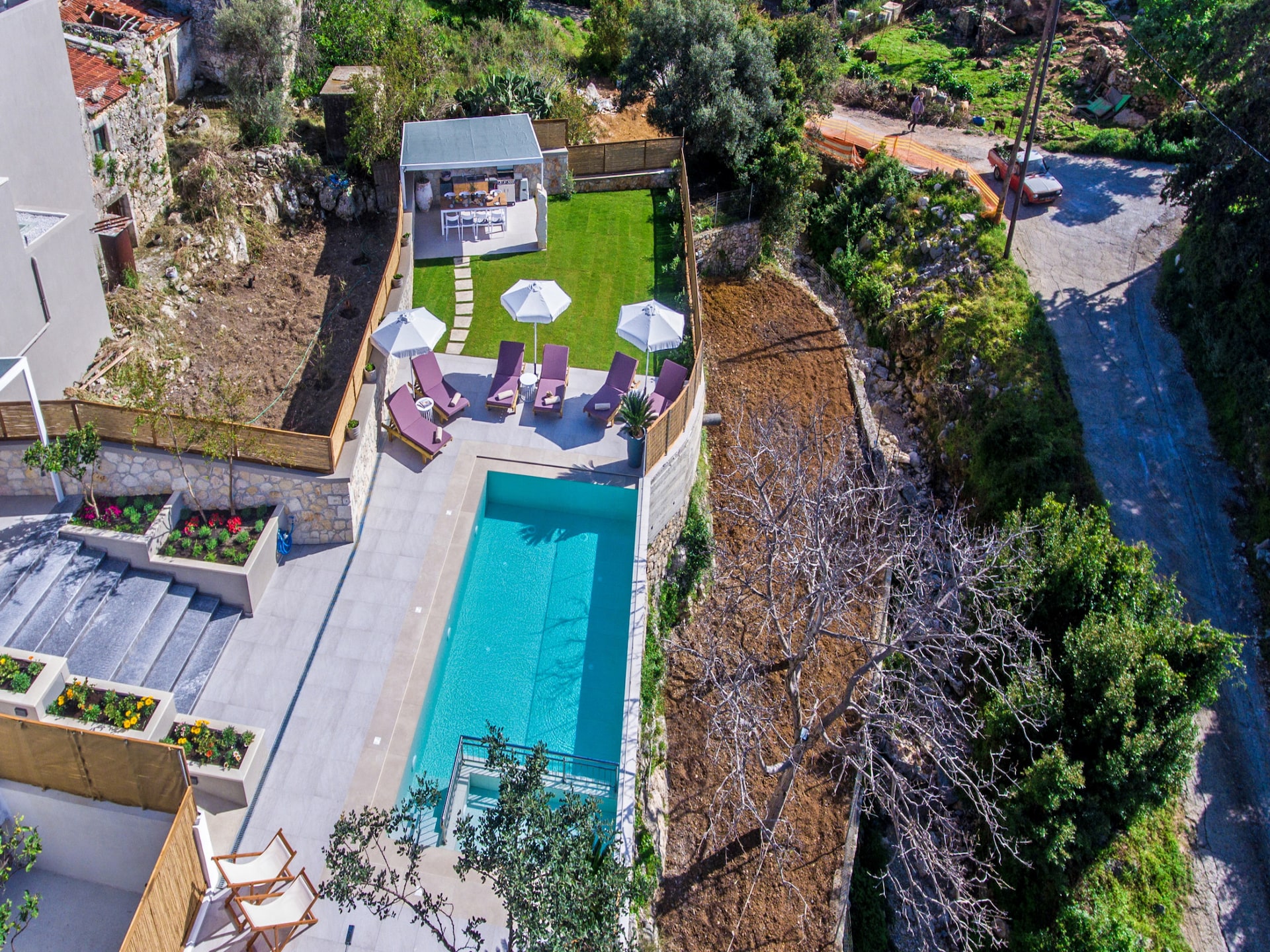 Moderne villa met privézwembad en uitzicht op zee en bergen in Gerani - foto 11