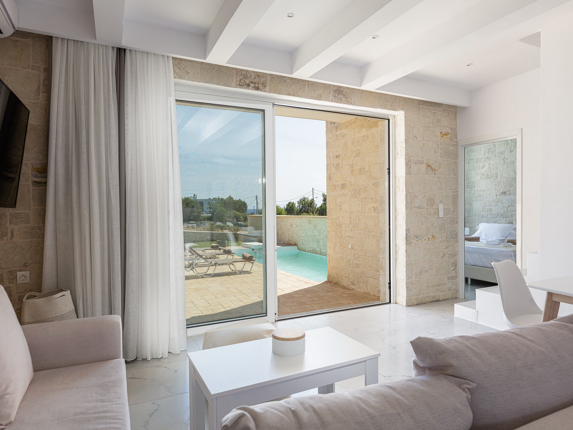 4-persoons villa met privézwembad aan het strand in Damnoni - foto 9
