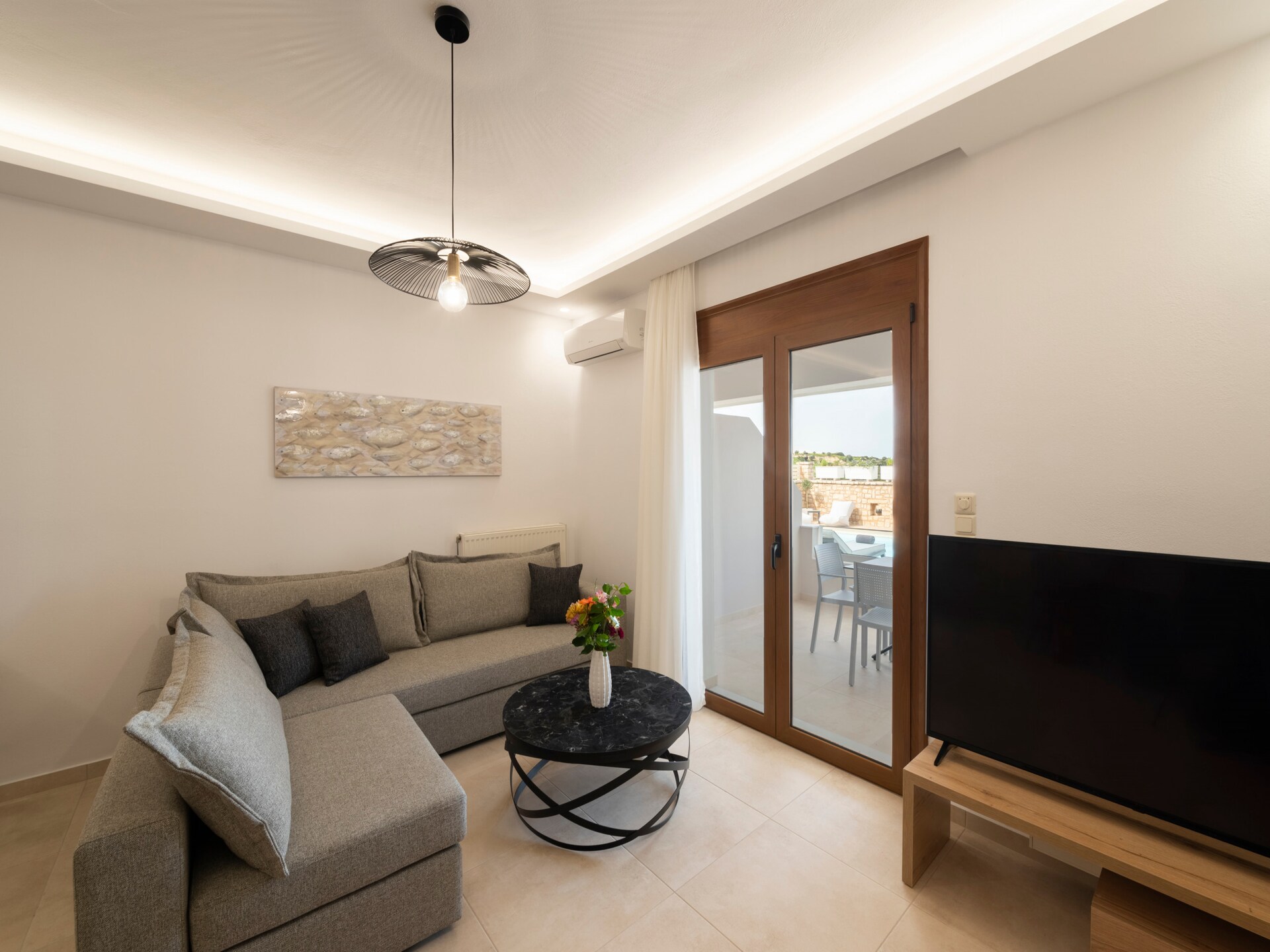 Zen Chic in Nea Magnisia: Appartement met zwembad en zeezicht - foto 10