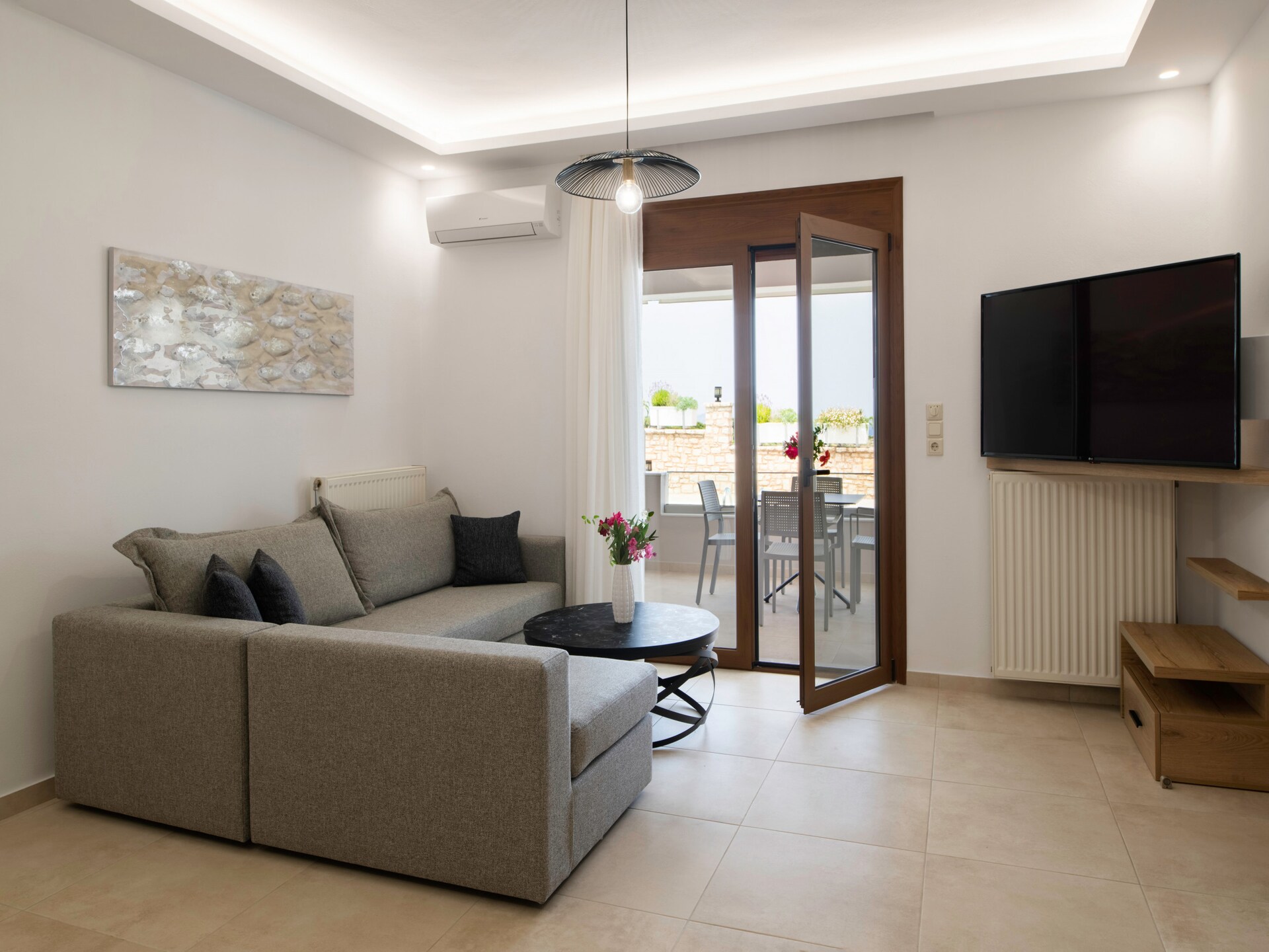 Zen Chic in Nea Magnisia: Appartement met zwembad en zeezicht - foto 2