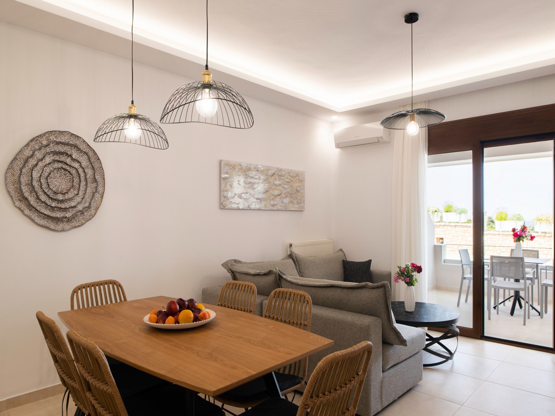 Zen Chic in Nea Magnisia: Appartement met zwembad en zeezicht - foto 14