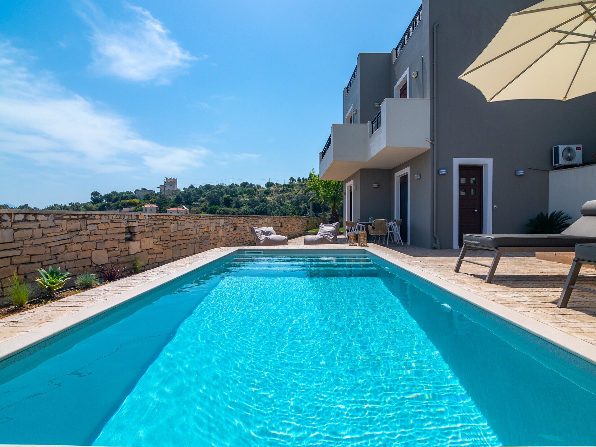 Zonnige studio met privézwembad en uitzicht op zee bij Rethymno - foto 5