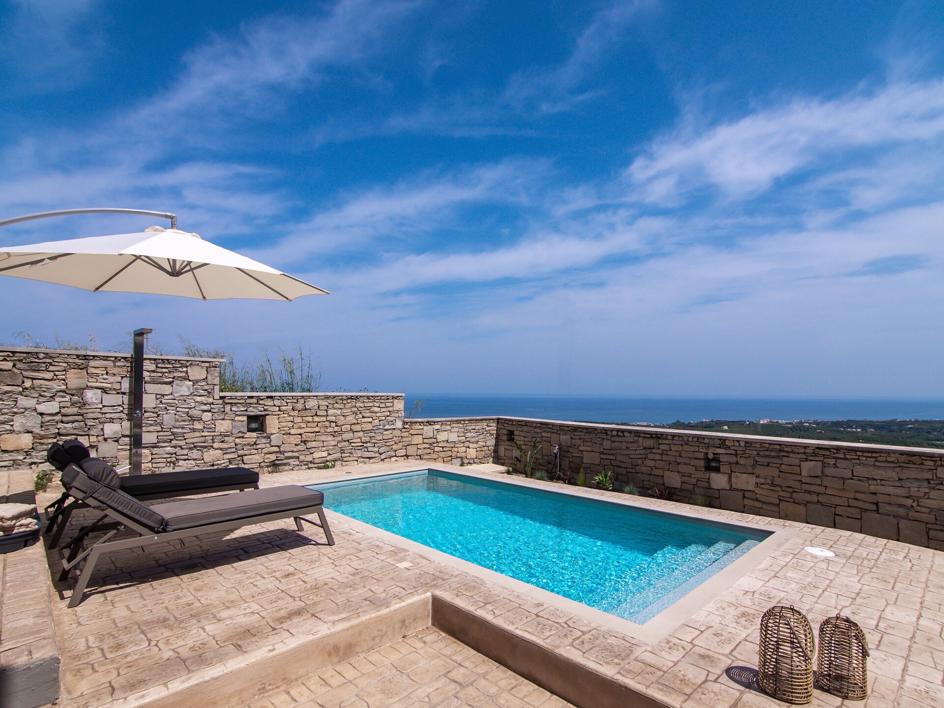 Zonnige studio met privézwembad en uitzicht op zee bij Rethymno - foto 7