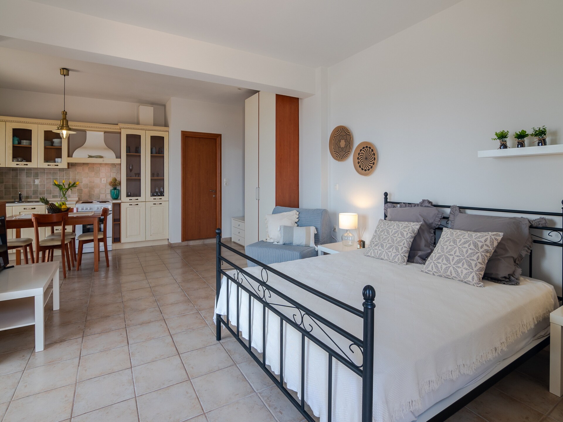 Zonnige studio met privézwembad en uitzicht op zee bij Rethymno - foto 2