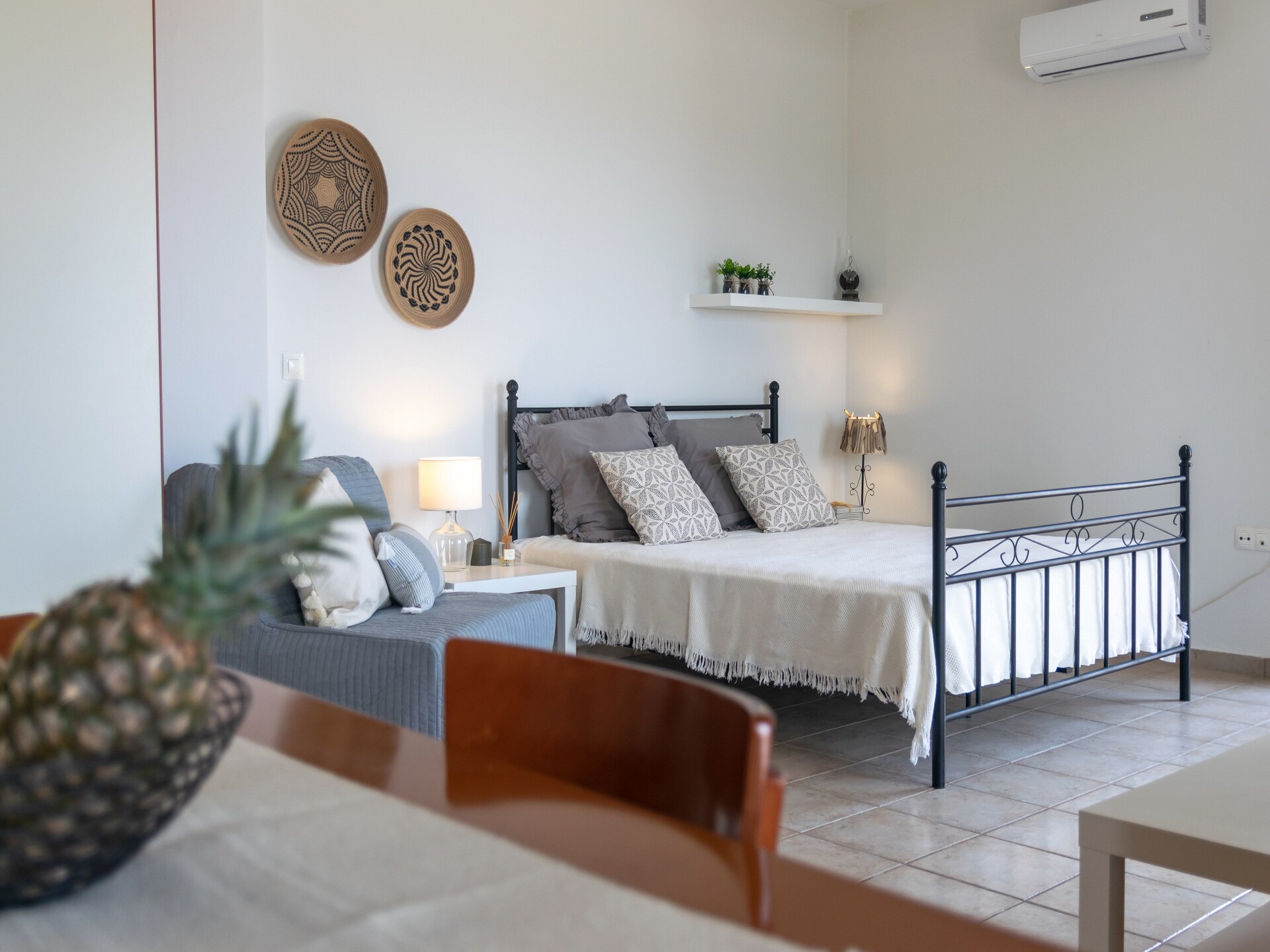 Zonnige studio met privézwembad en uitzicht op zee bij Rethymno - foto 15